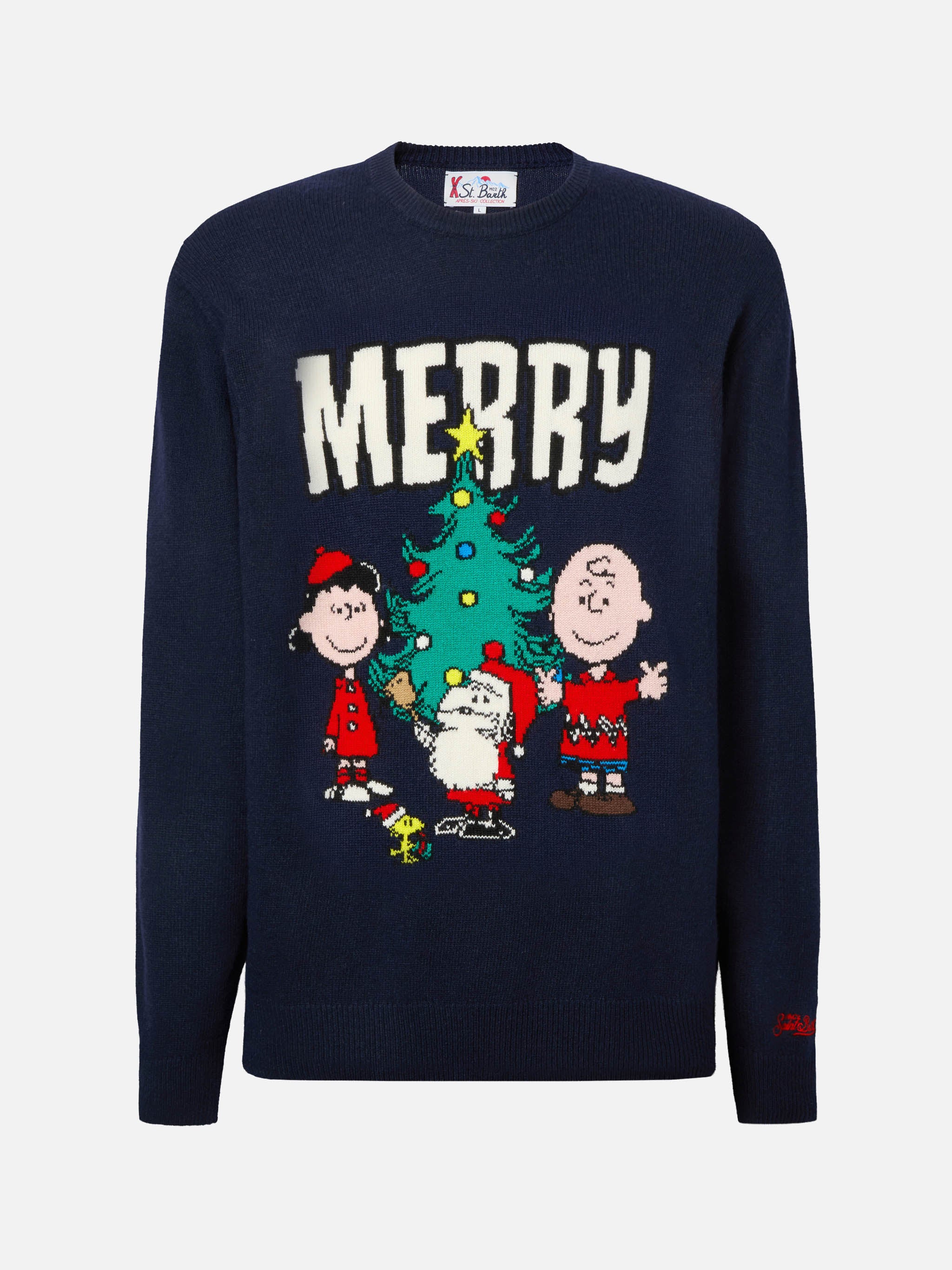 Heron crewneck with Peanuts holiday-theme jacquard | PEANUTS SPECIAL EDITION - Image 5