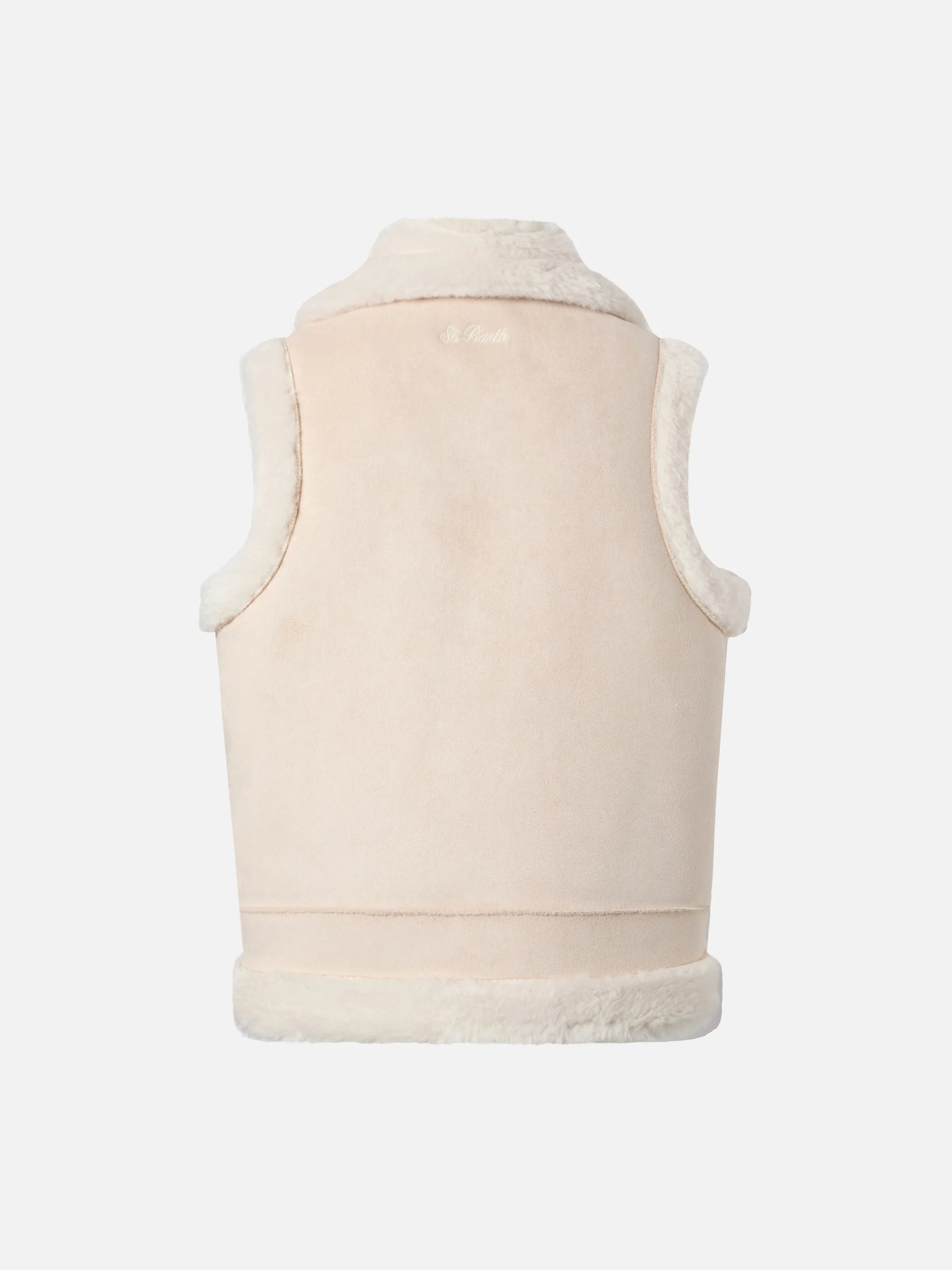 Hesketh Jr faux-shearling gilet with Western embroidery - Image 3