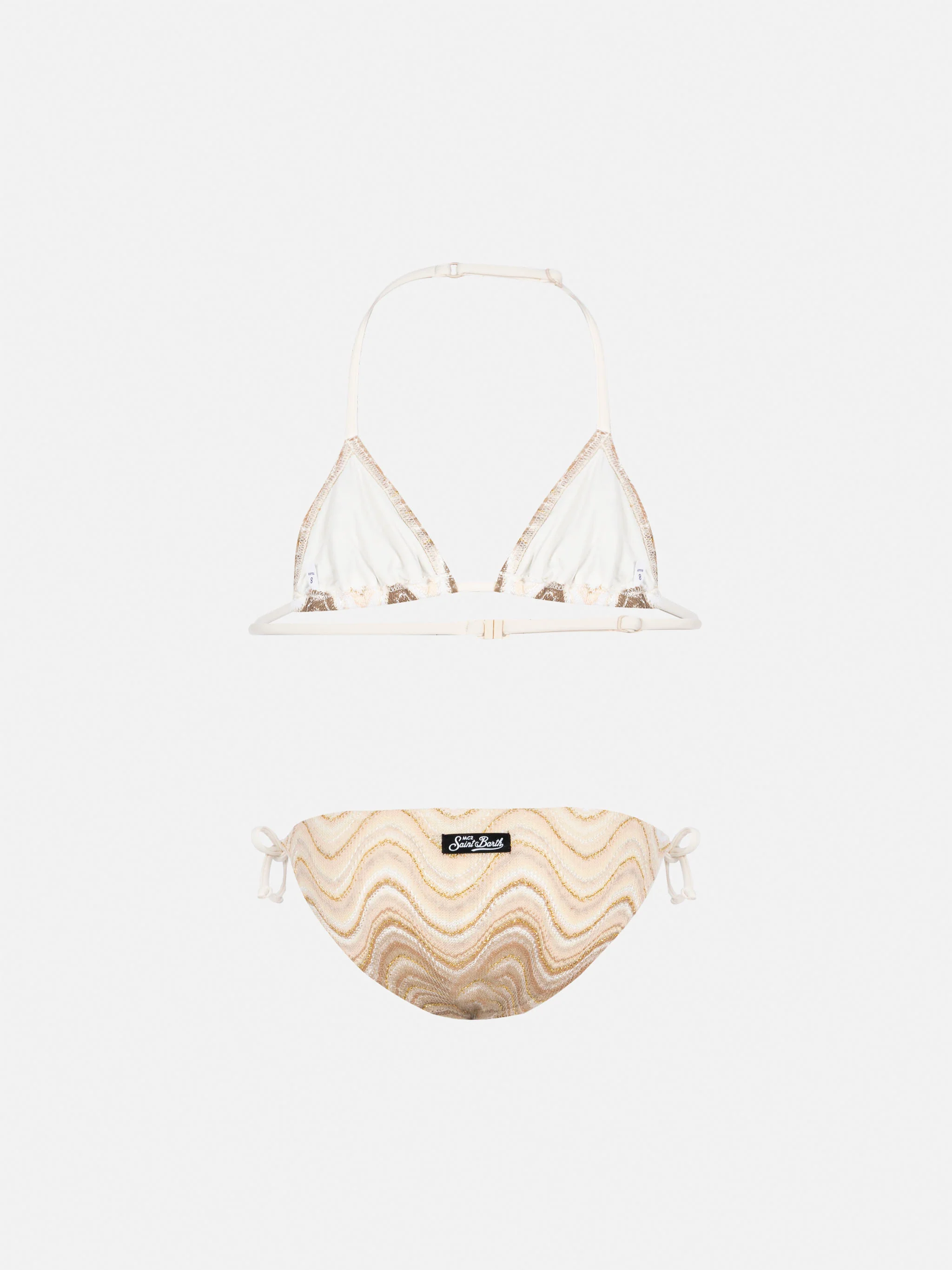 Holly classic triangle bikini in raschel fabric - Image 2