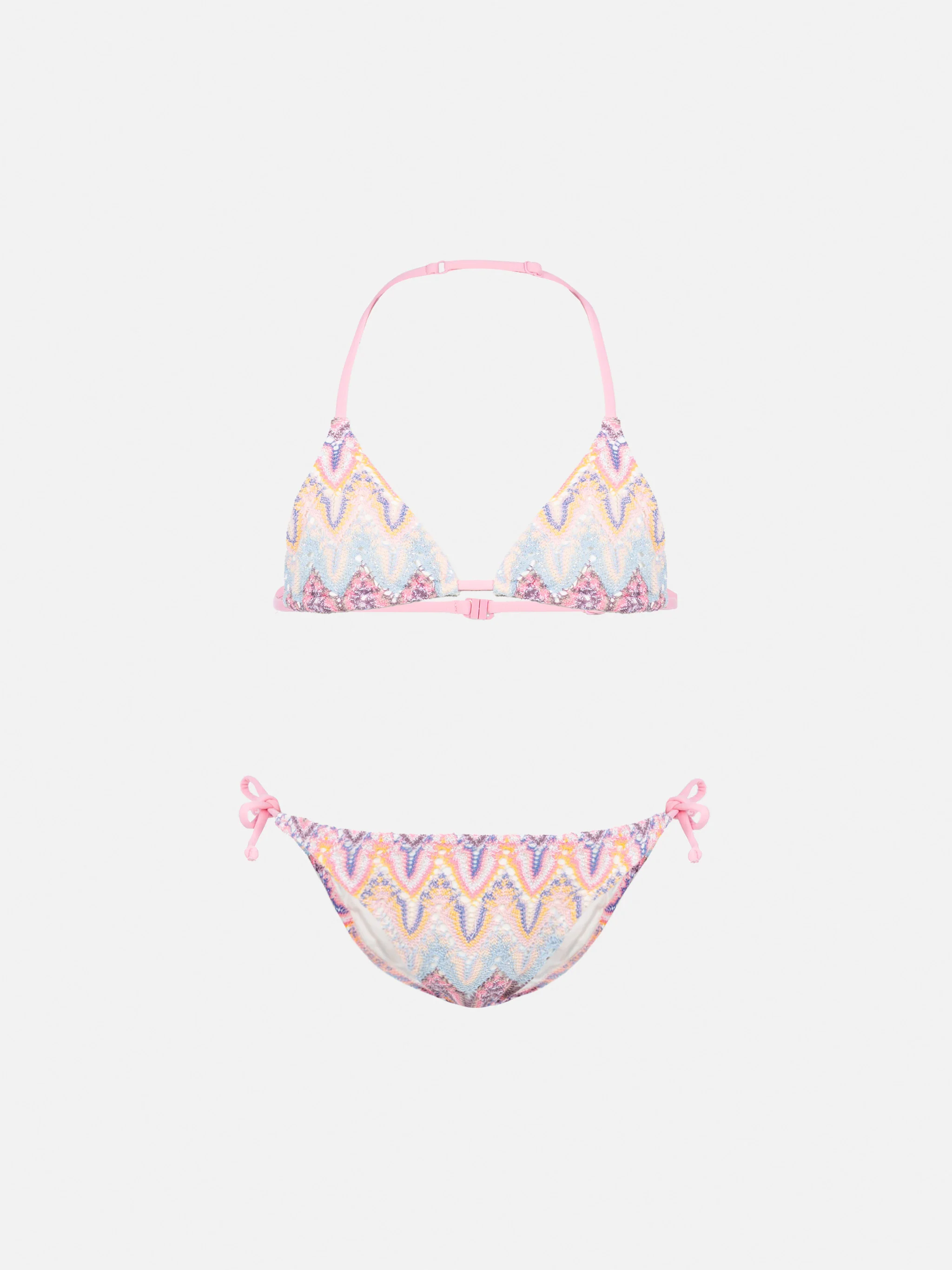 Holly classic triangle bikini in raschel fabric