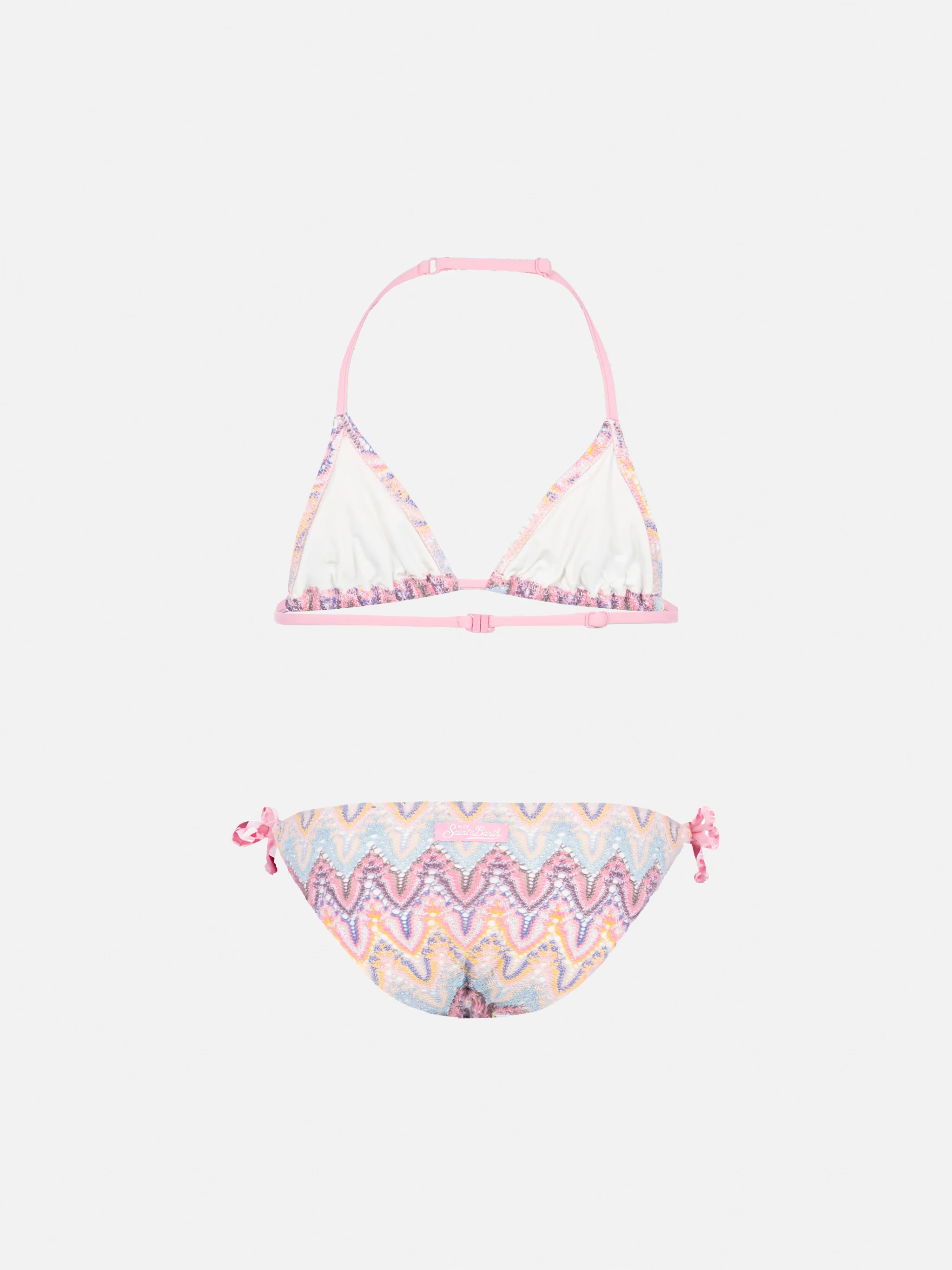 Holly classic triangle bikini in raschel fabric - Image 2