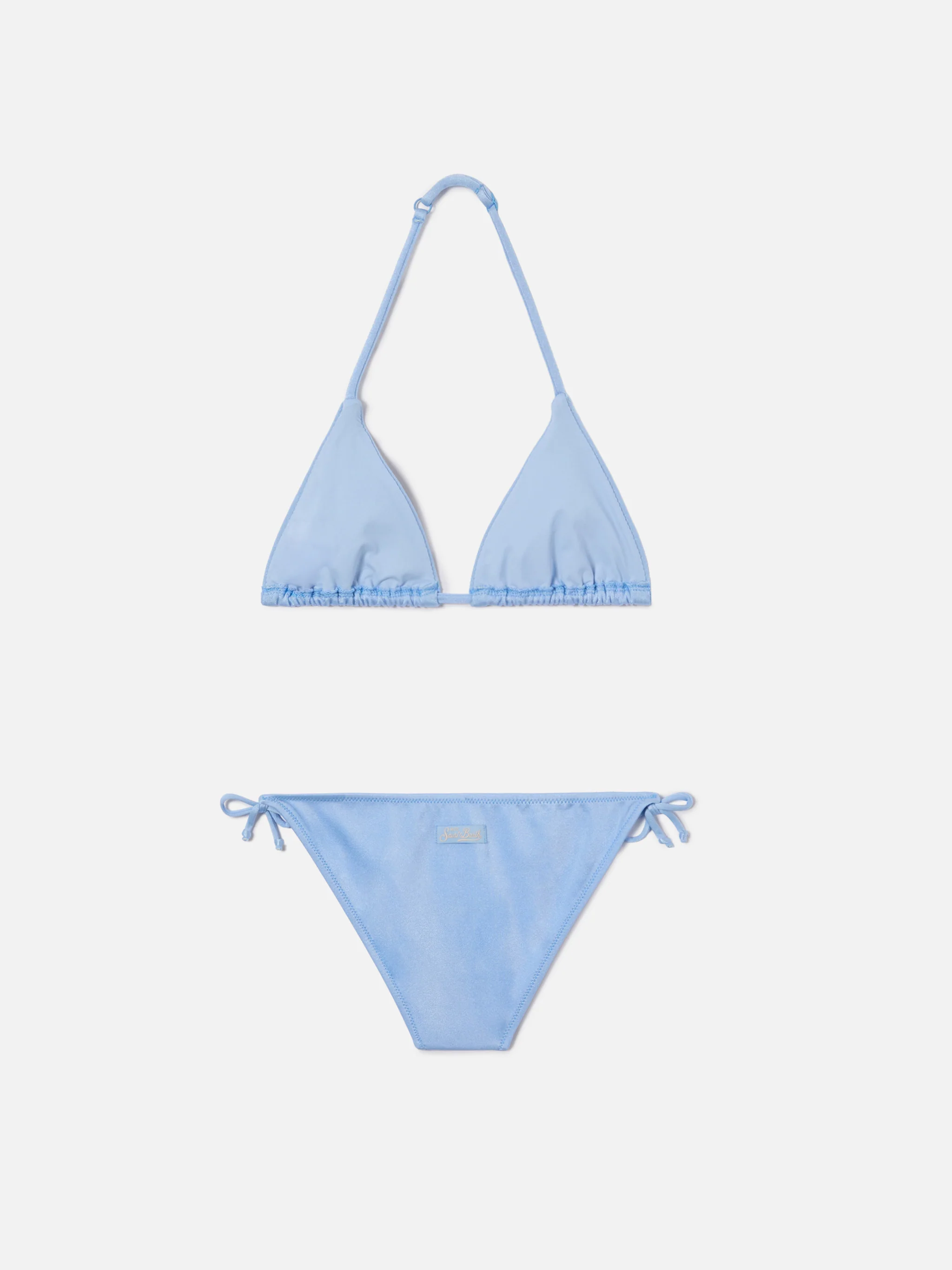 Holly light blue glossy finish bikini and strass details - Image 2