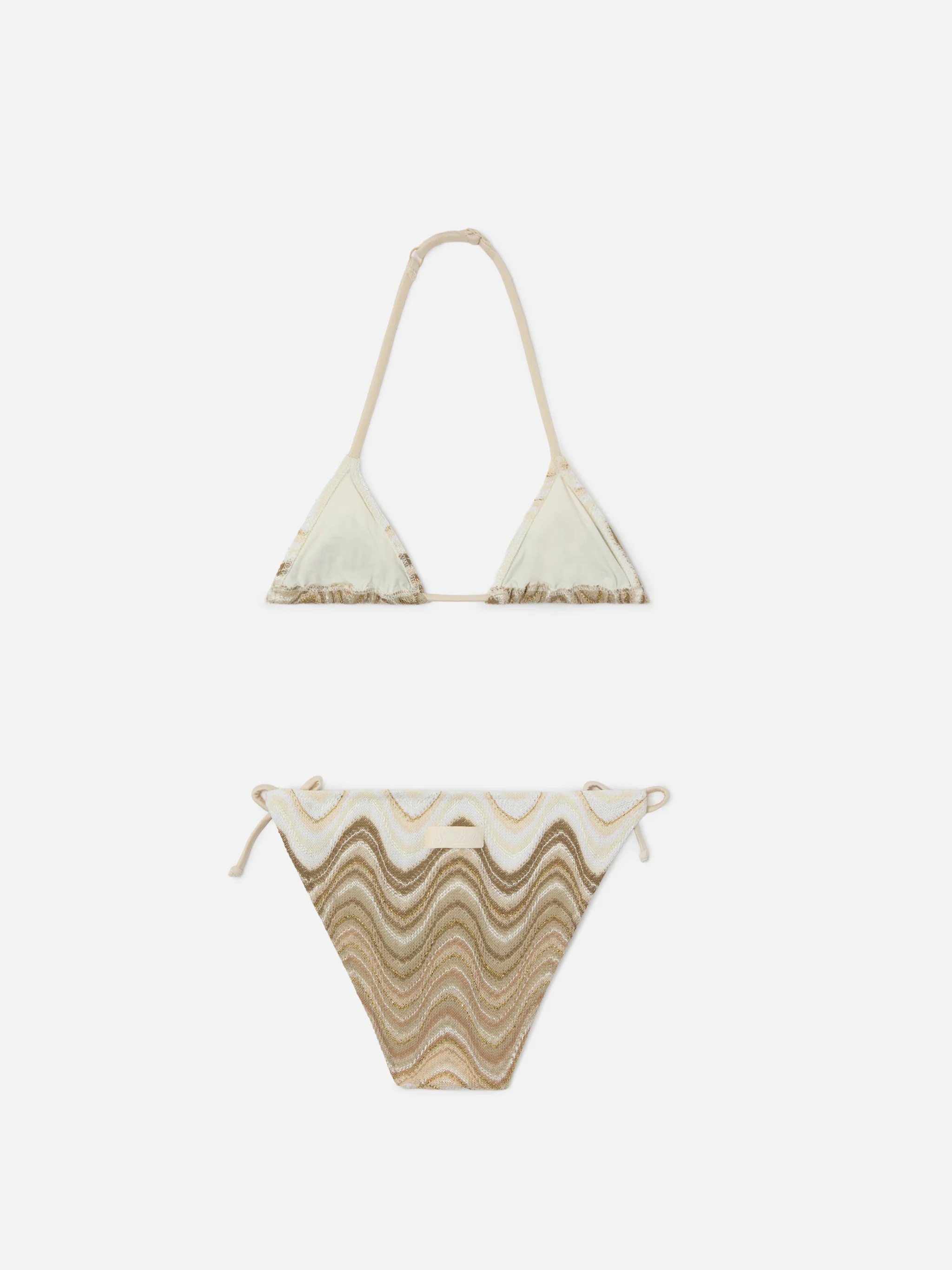 Holly raschel wave bikini in shades of gold - Image 2
