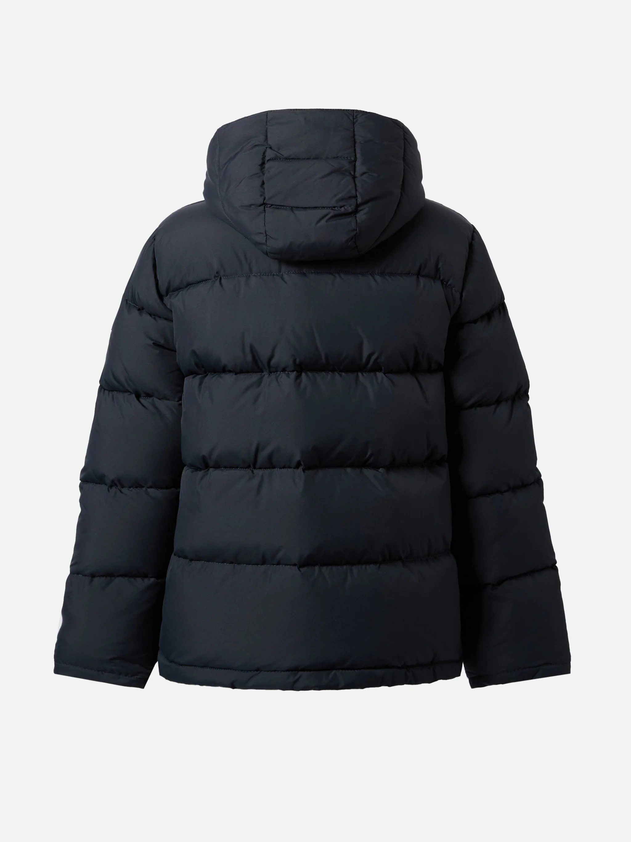 Hooded down padded jacket Young in navy blue - Image 3