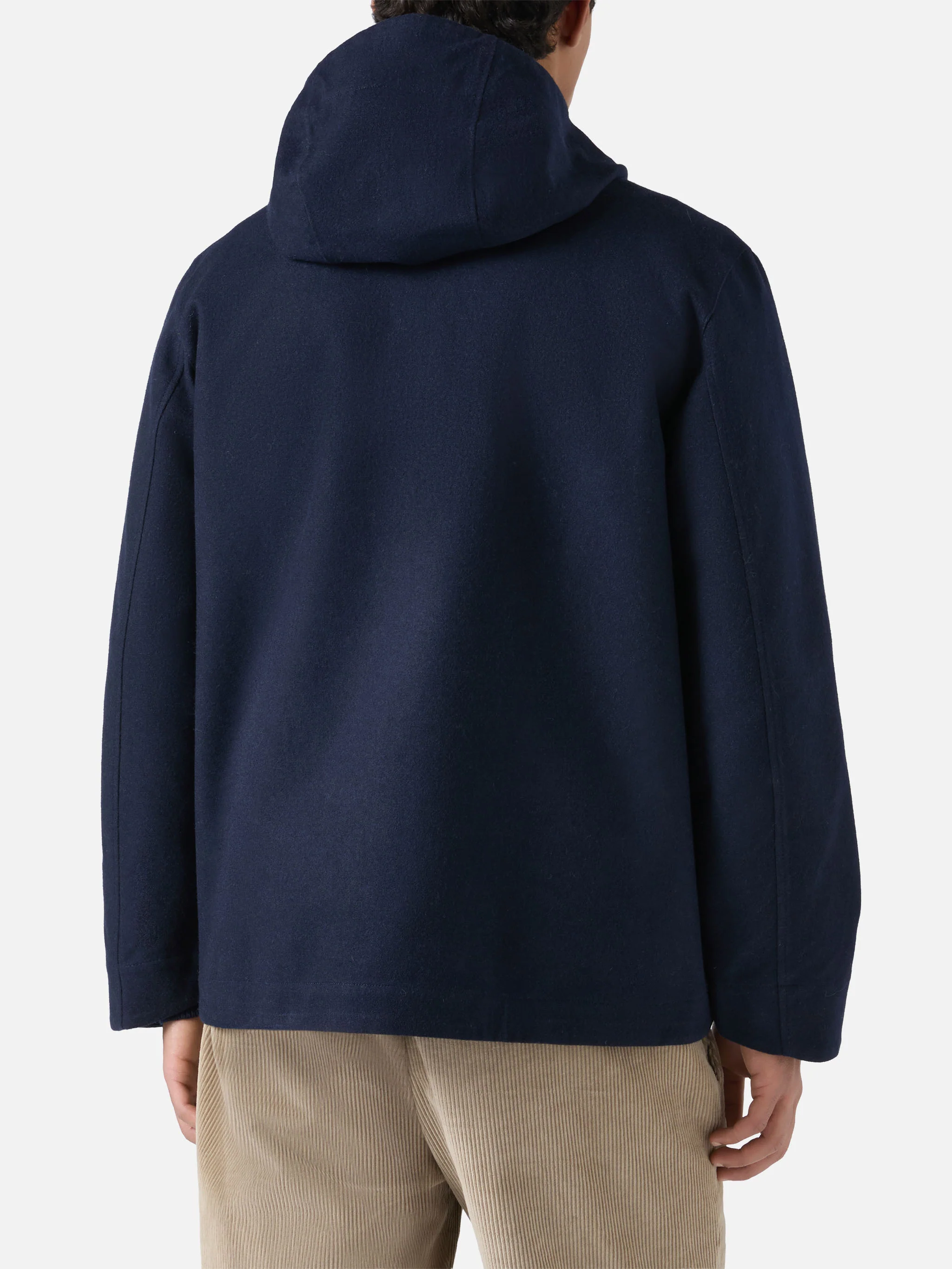 Hooded navy blue windbreaker jacket Kauris - Image 3