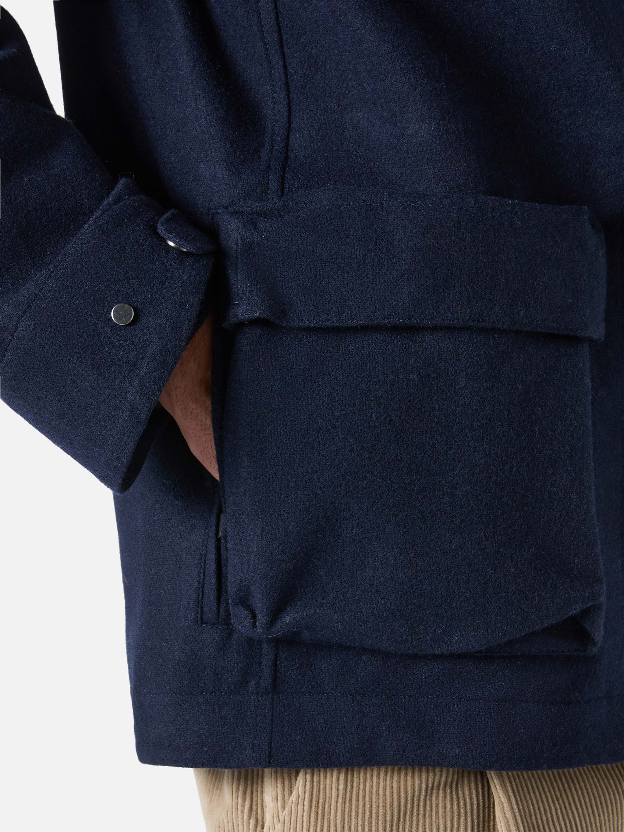 Hooded navy blue windbreaker jacket Kauris - Image 5