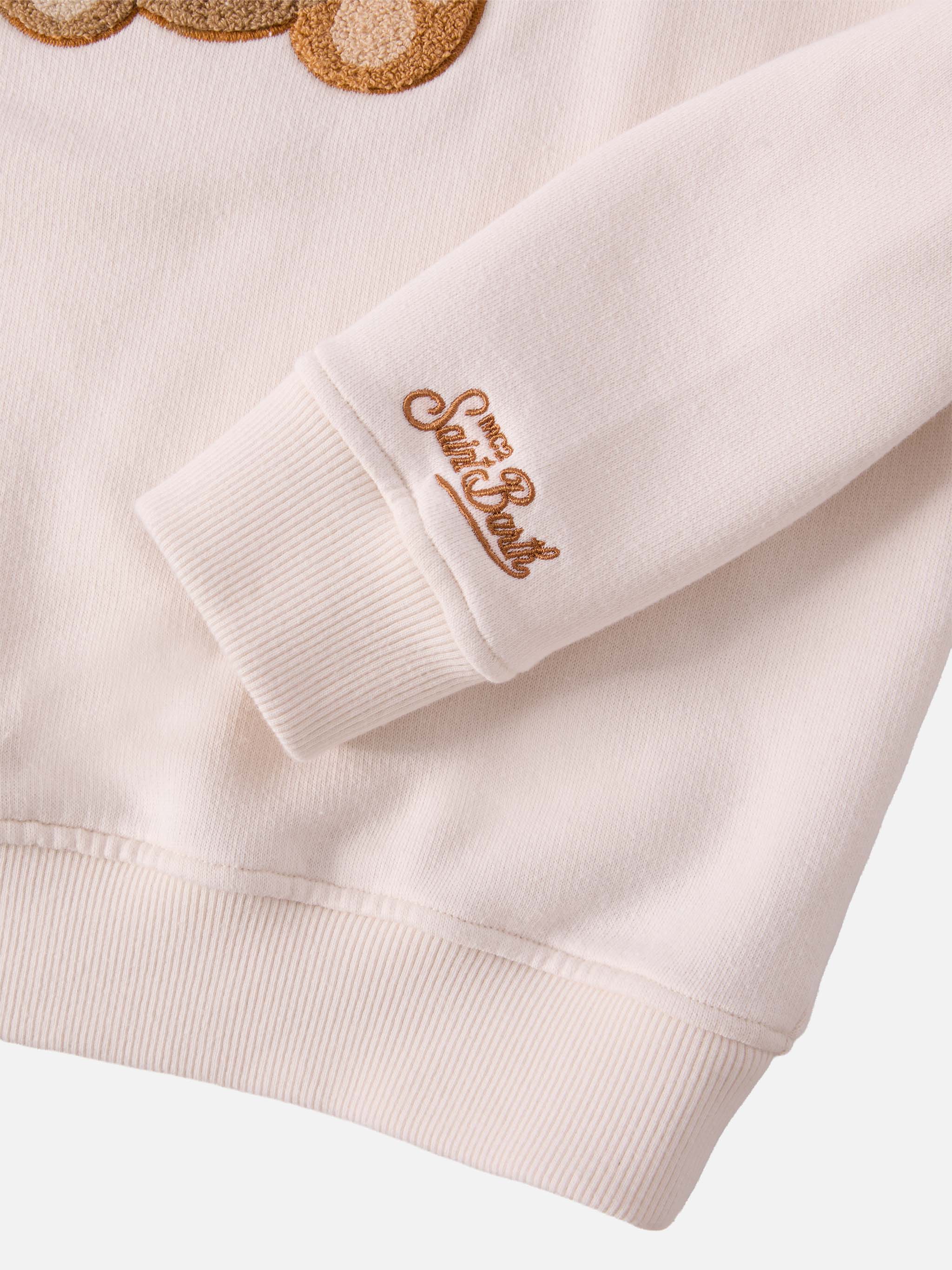 Hutton crewneck sweatshirt with Trudi bear terry patch | TRUDI SPECIAL EDITION - Image 4