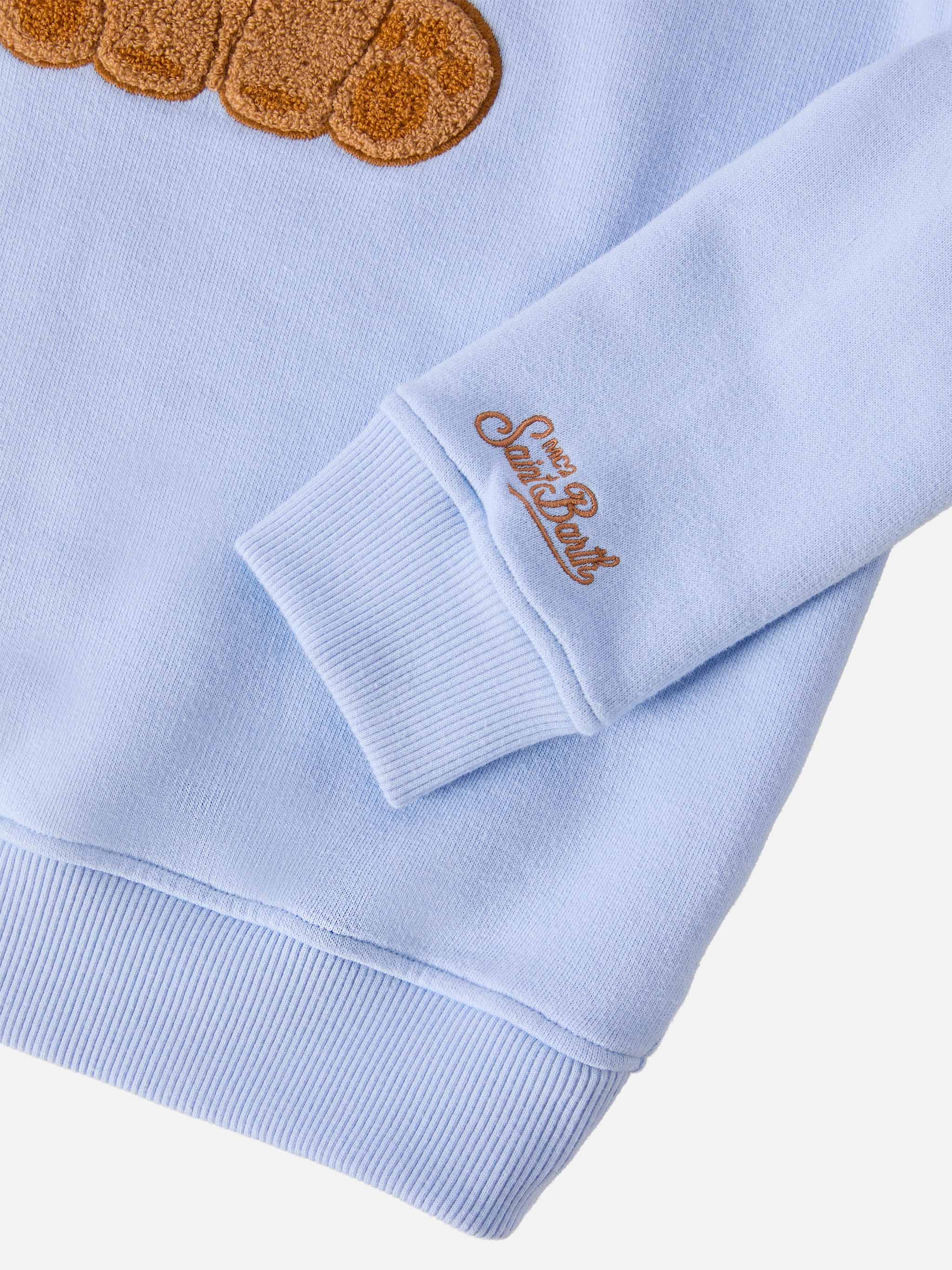 Hutton crewneck sweatshirt with Trudi lion terry patch | TRUDI SPECIAL EDITION - Image 3