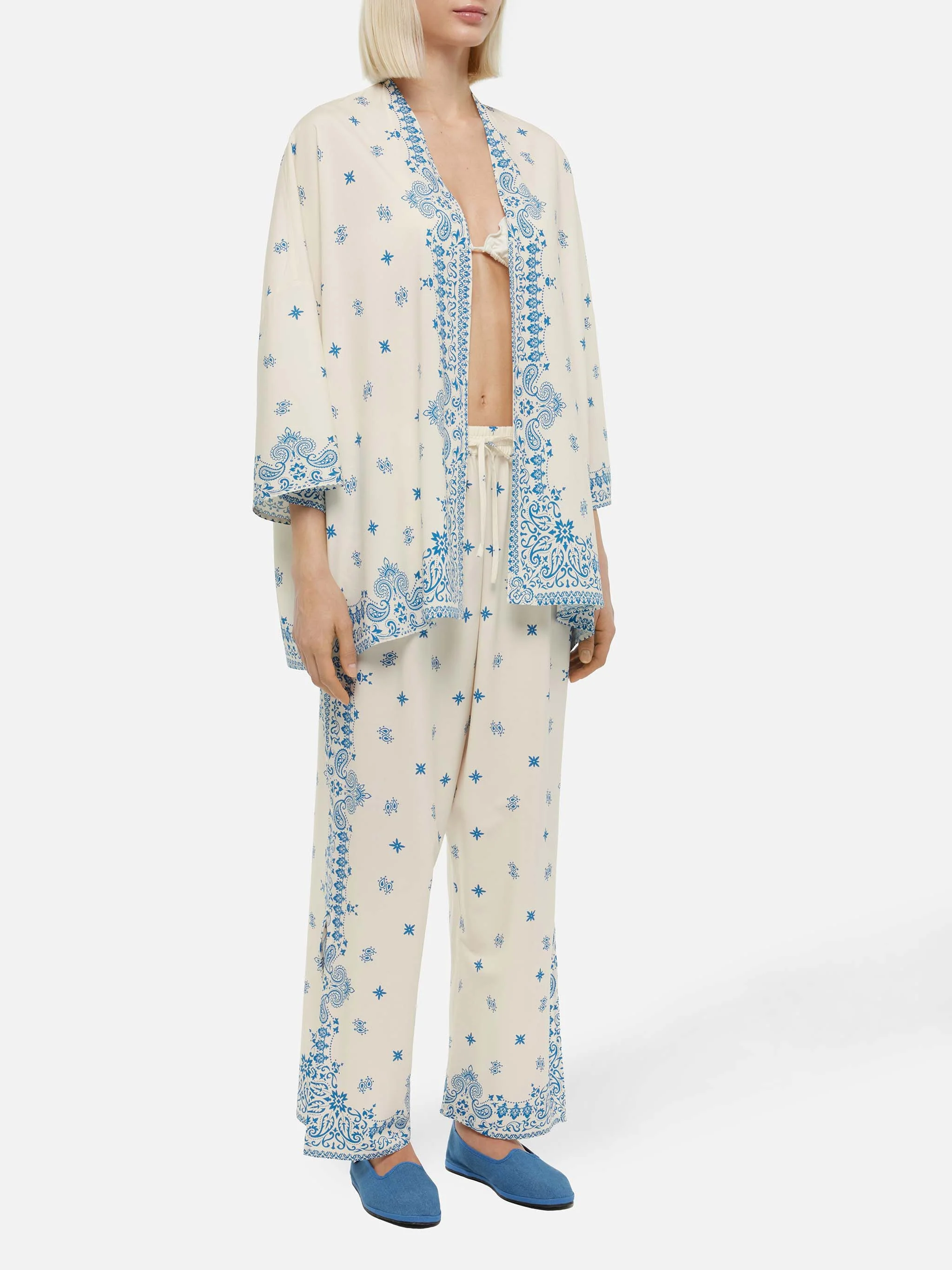 Ikaria wide-leg pants with bandana placed print - Image 2