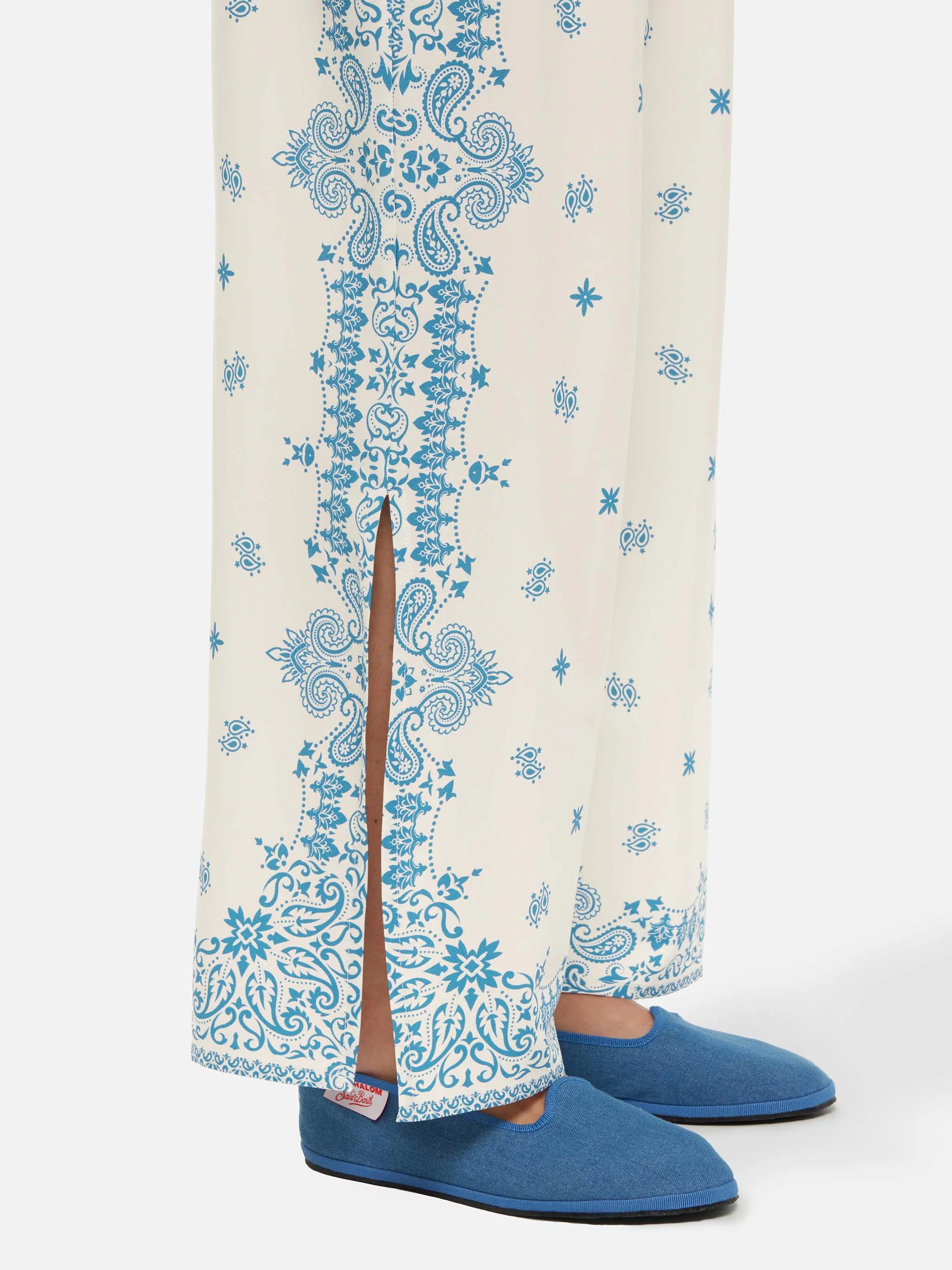 Ikaria wide-leg pants with bandana placed print - Image 3
