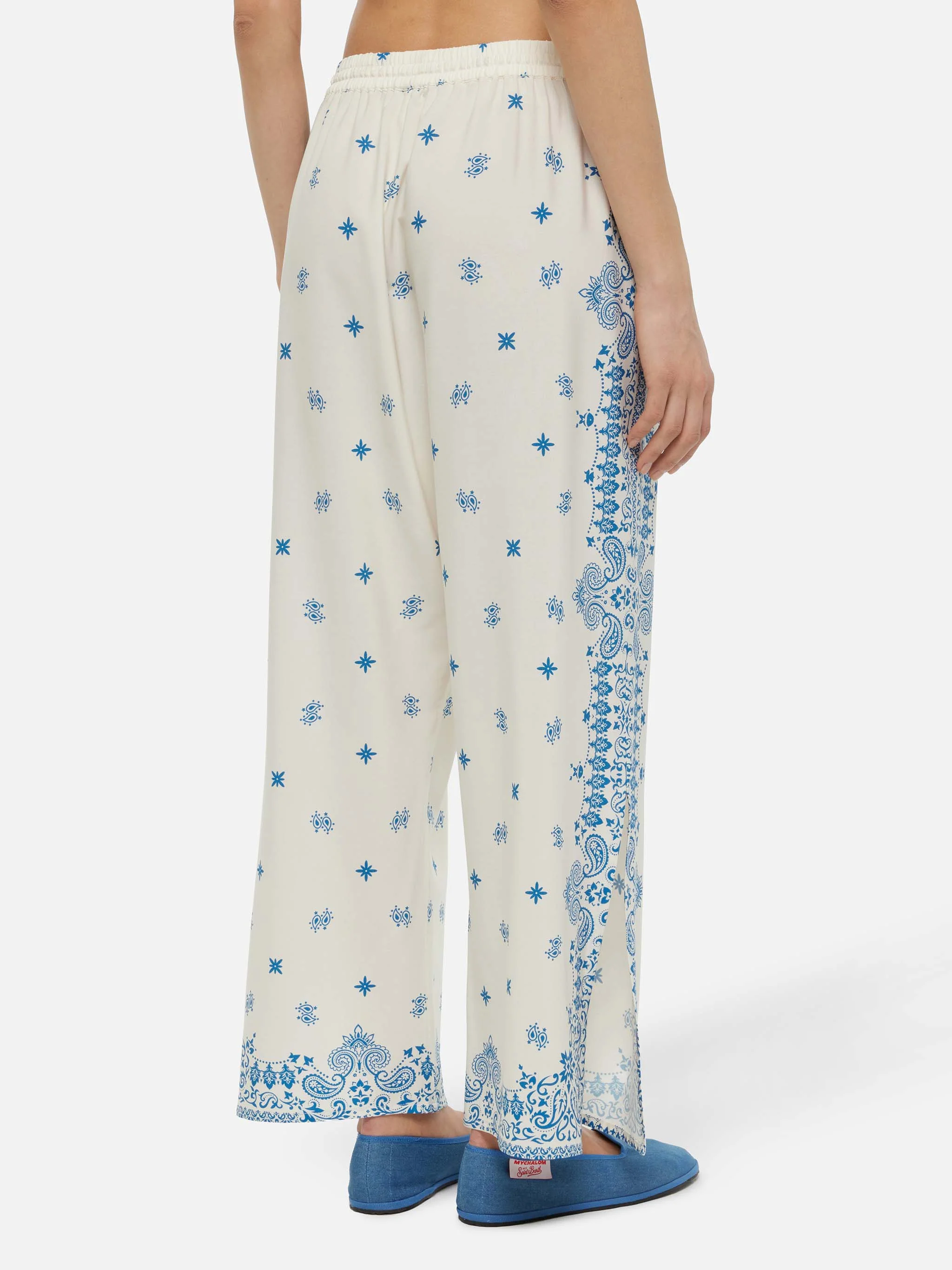 Ikaria wide-leg pants with bandana placed print - Image 4