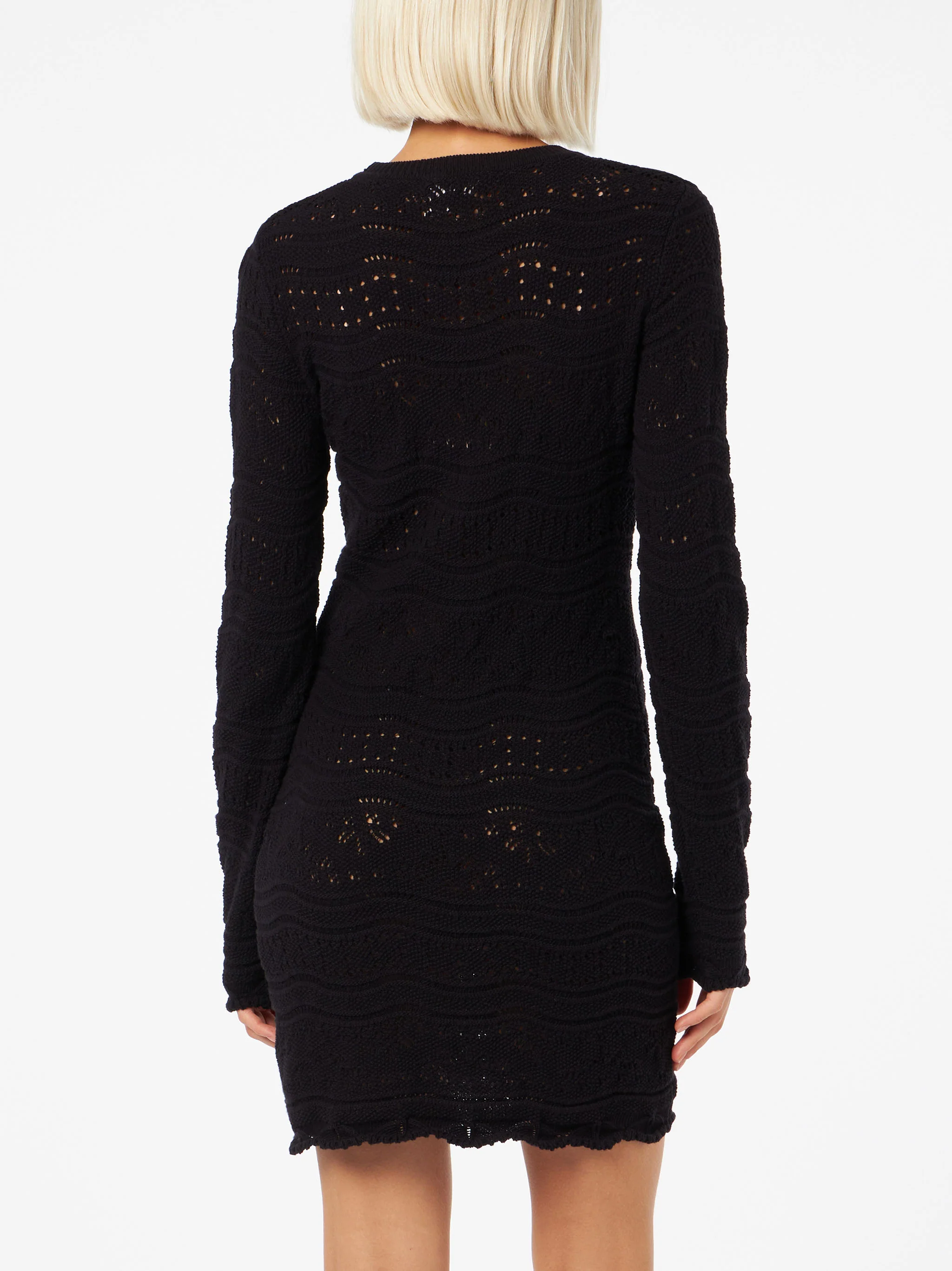 Imany black cotton knit dress - Image 2