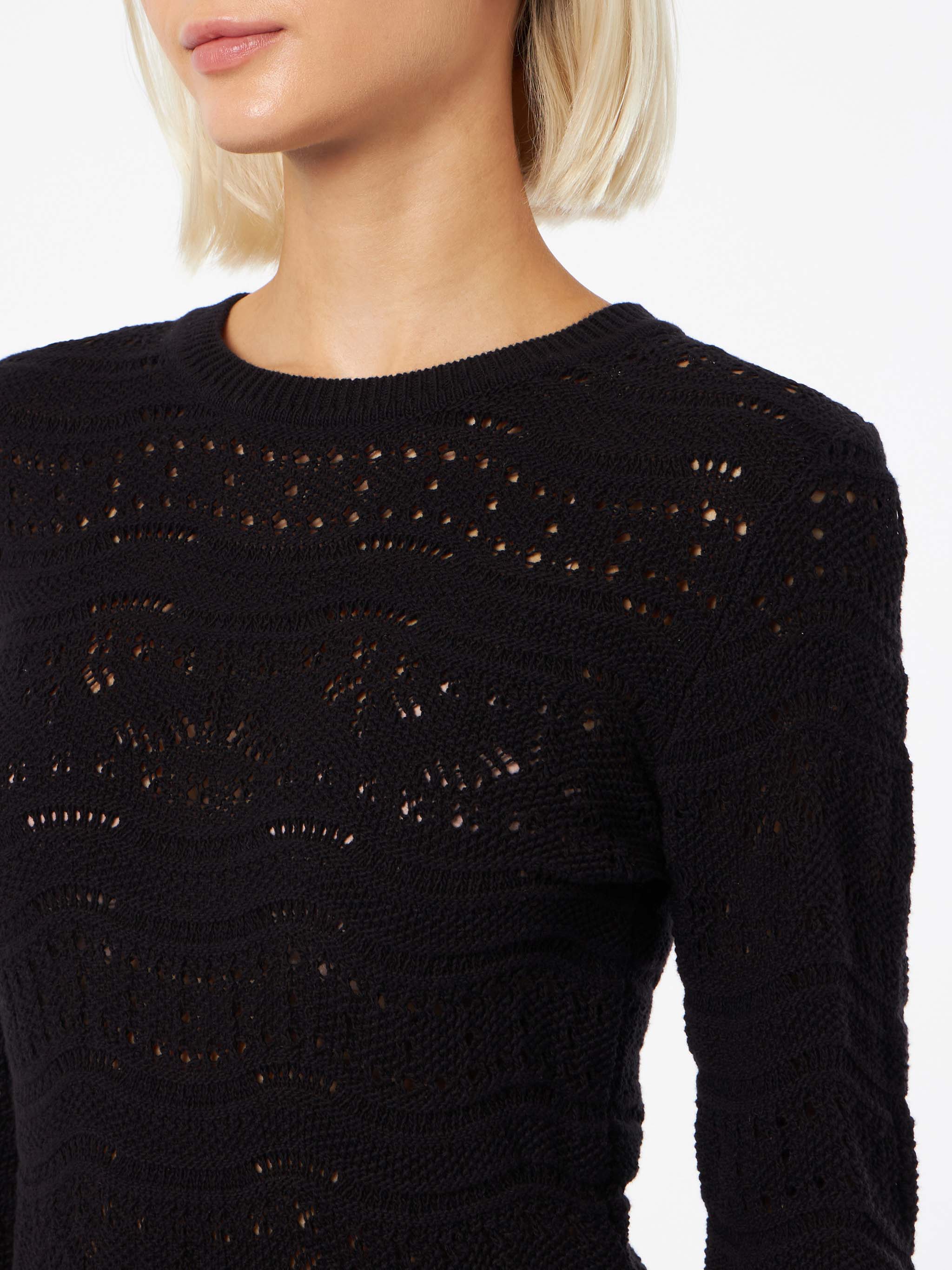 Imany black cotton knit dress - Image 3