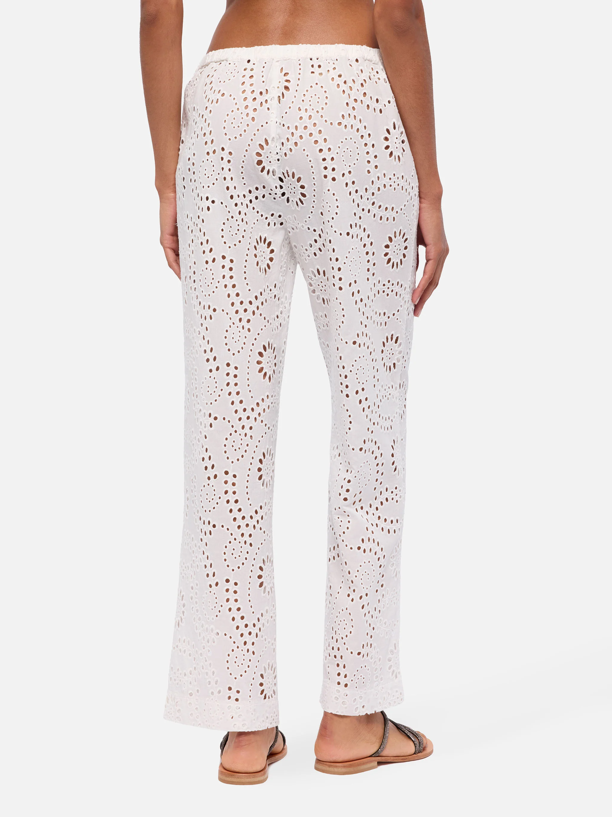 Inez white Sangallo lace pants - Image 3