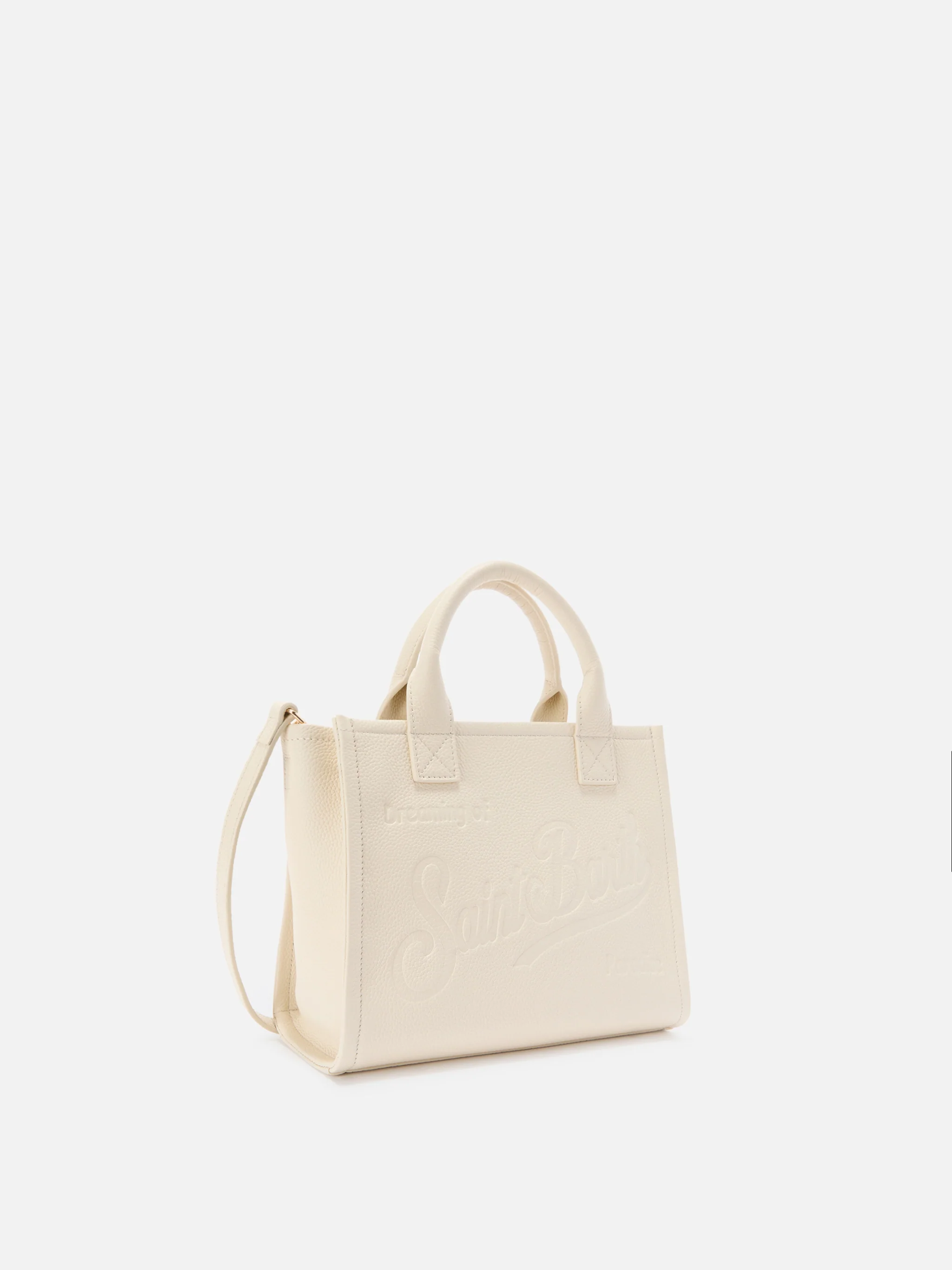 Ivory pebbled leather Vanity medium bag - Image 2