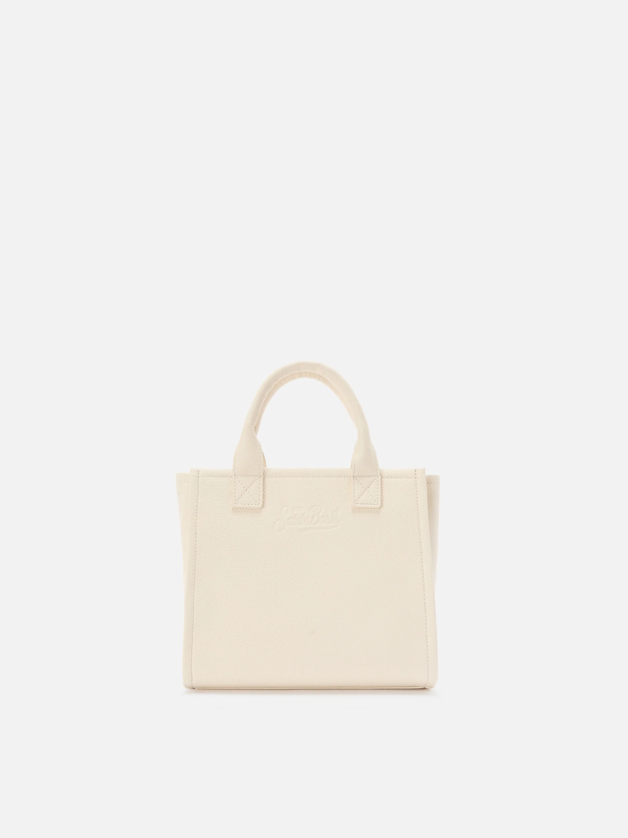 Ivory pebbled leather Vanity medium bag - Image 3