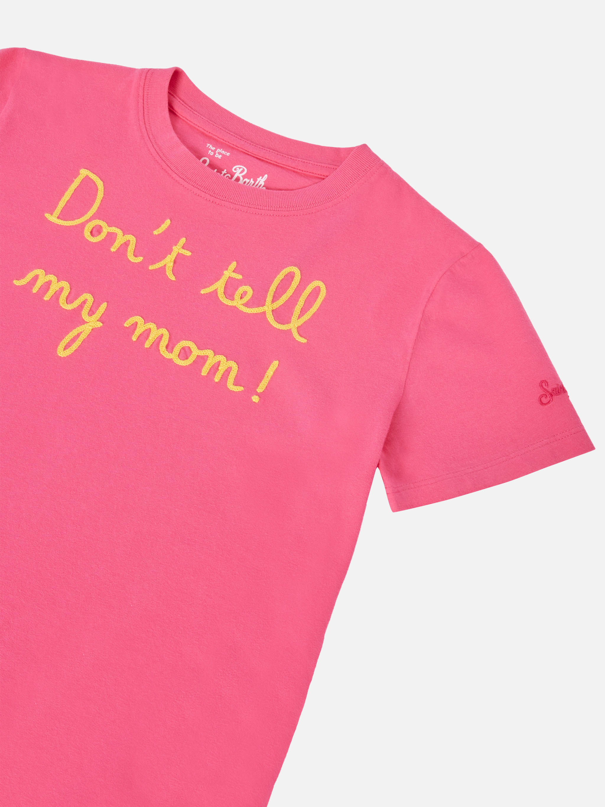 Elly fuchsia t-shirt with embroidery - Image 2