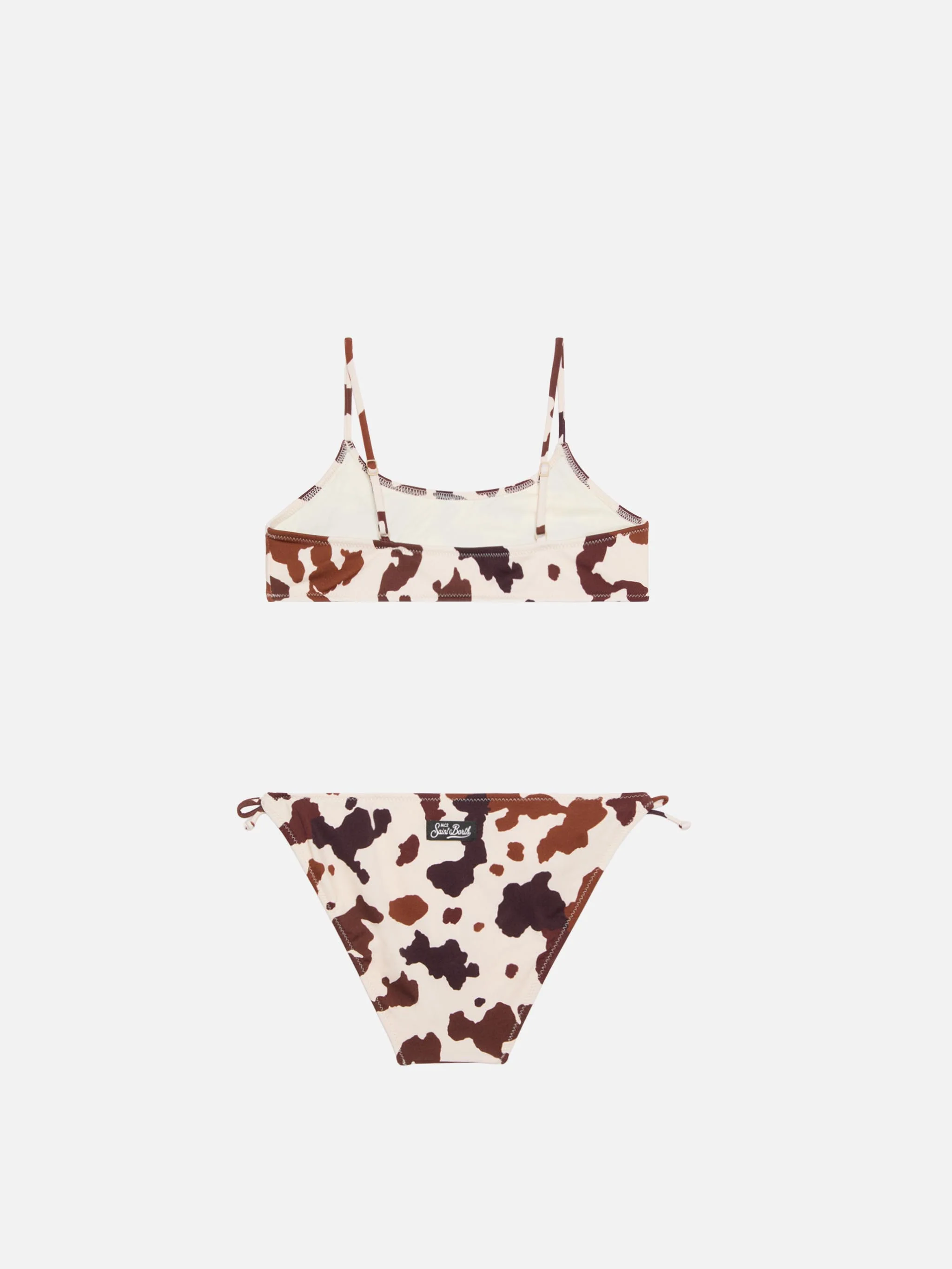 Jaiden bralette bikini with cow skin print - Image 2