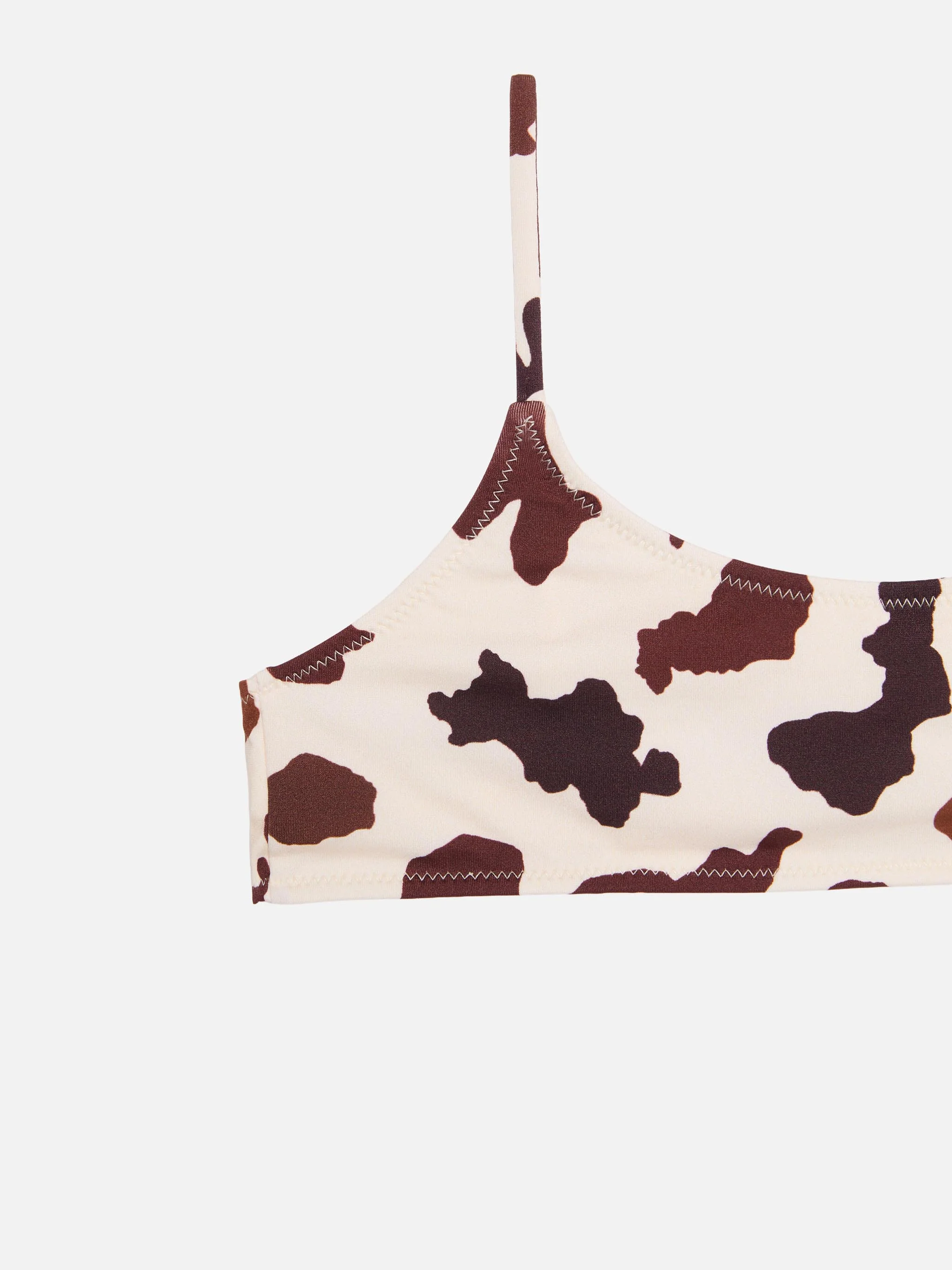 Jaiden bralette bikini with cow skin print - Image 3