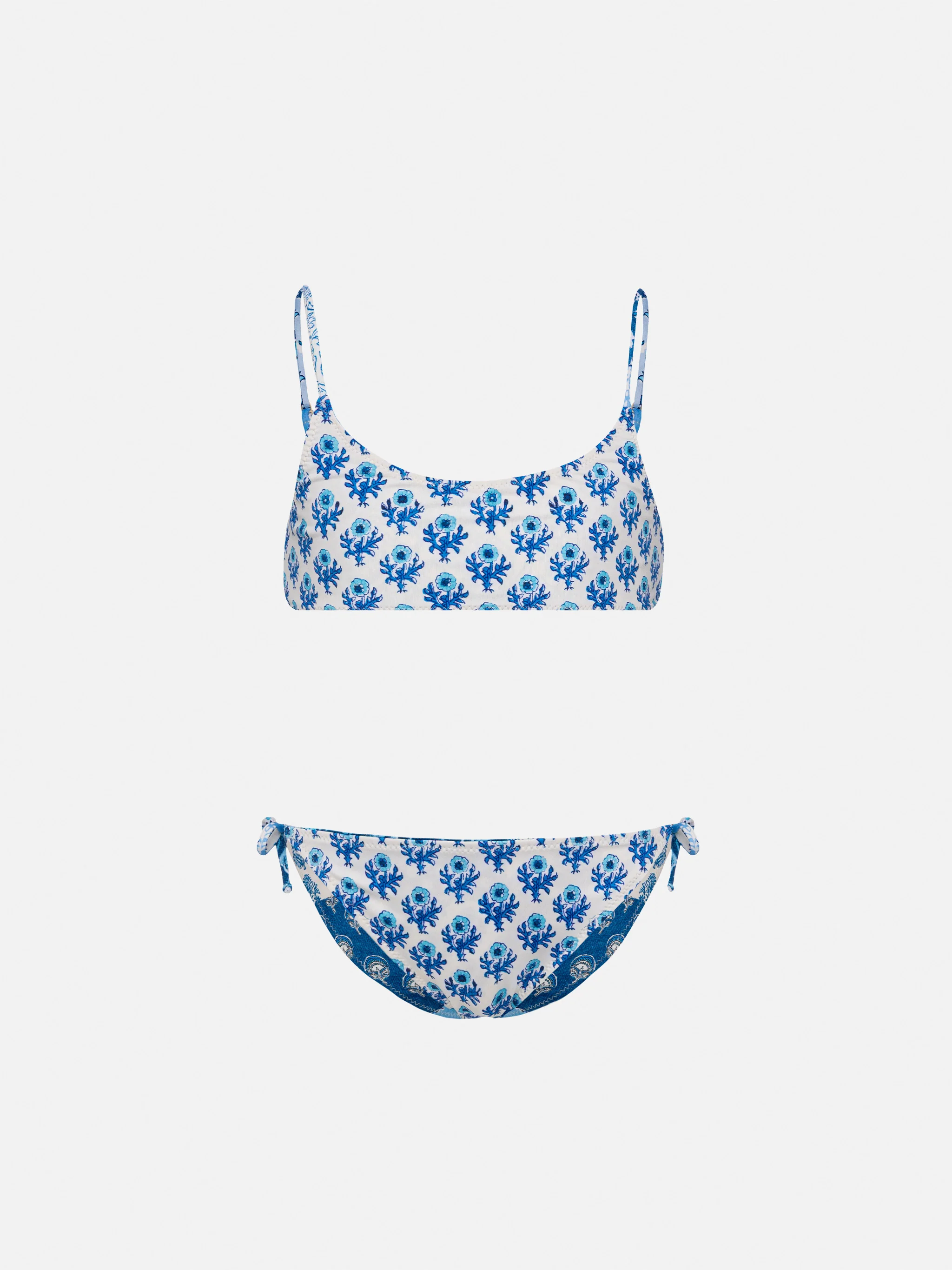 Jaiden double face bralette bikini with flower print - Image 4