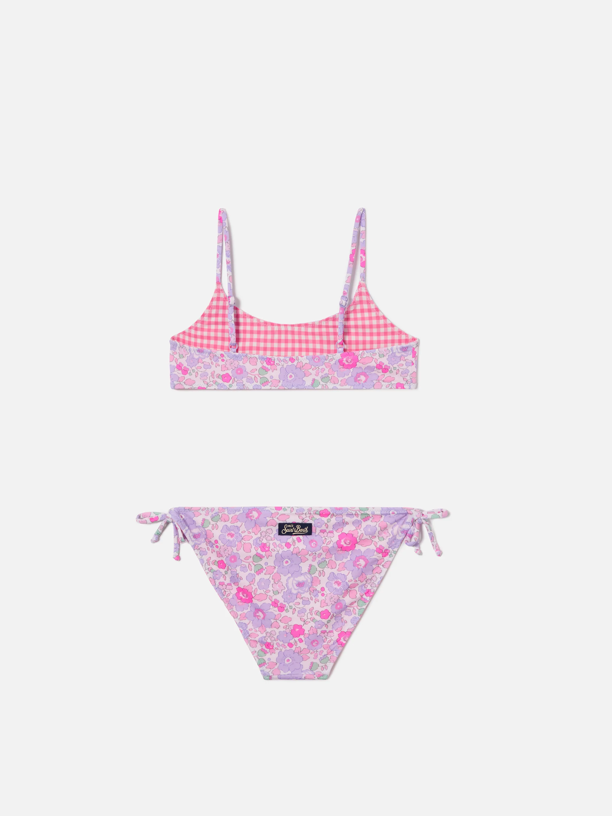 Jaiden Double reversible floral and gingham bikini | Made with Liberty Fabric - Image 2