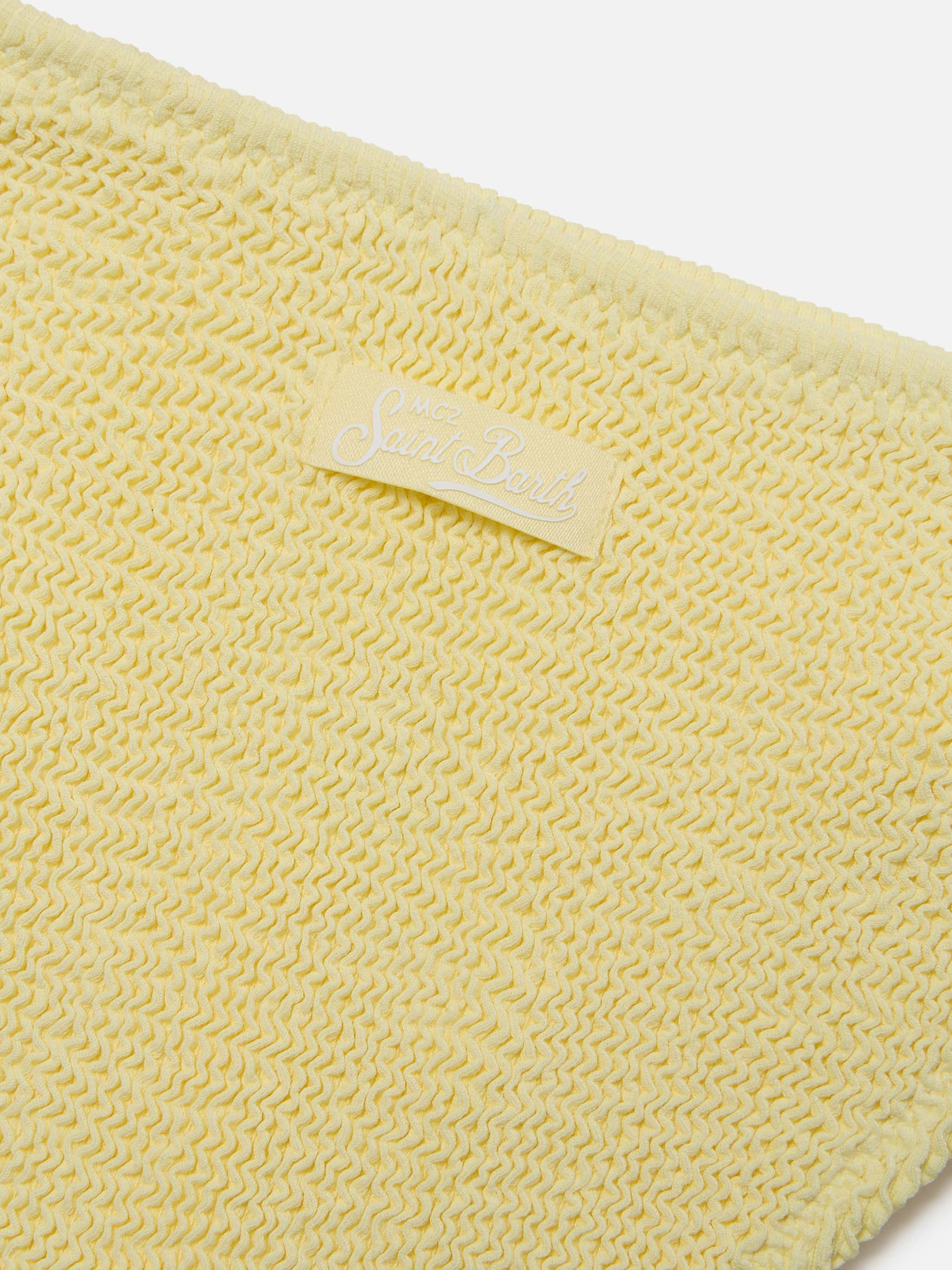 Jaiden pastel yellow crinkle bikini - Image 3