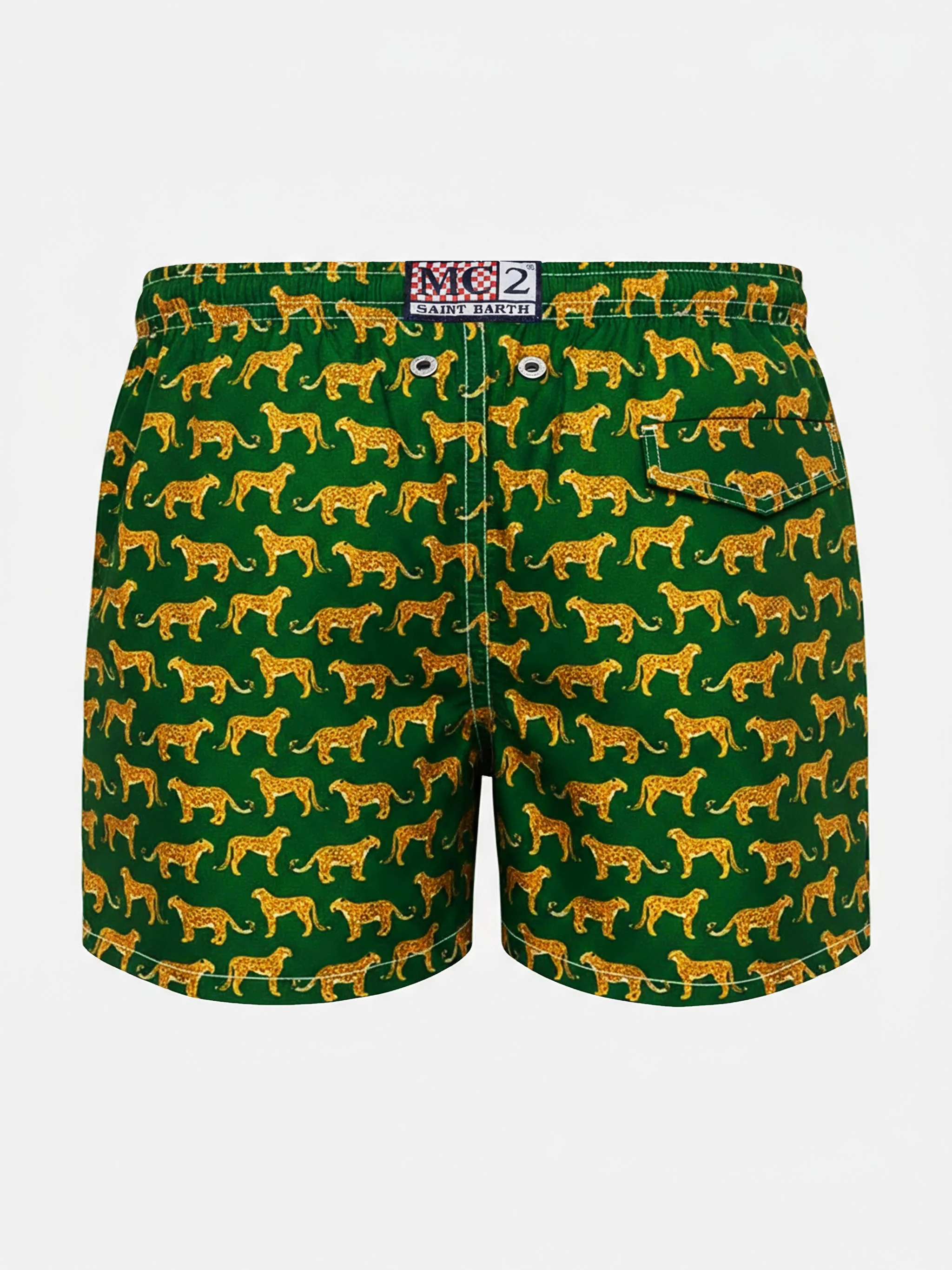 Jean Lighting 70 lightweight swim shorts with cheeta print - Image 2