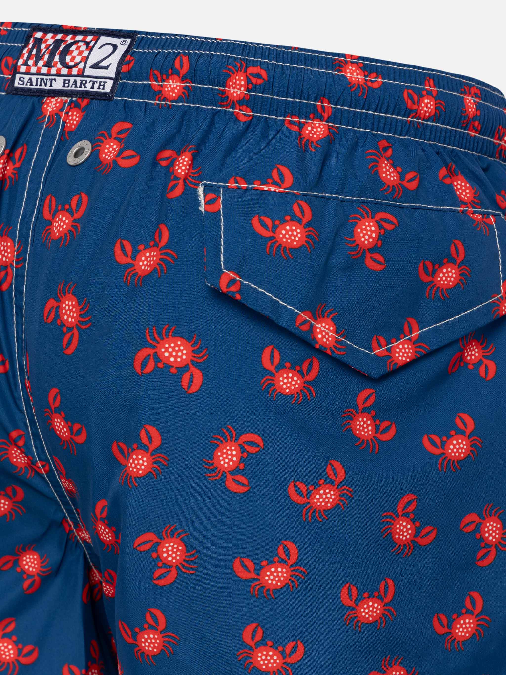 Jean Lighting 70 lightweight swim shorts with crab print - Image 3