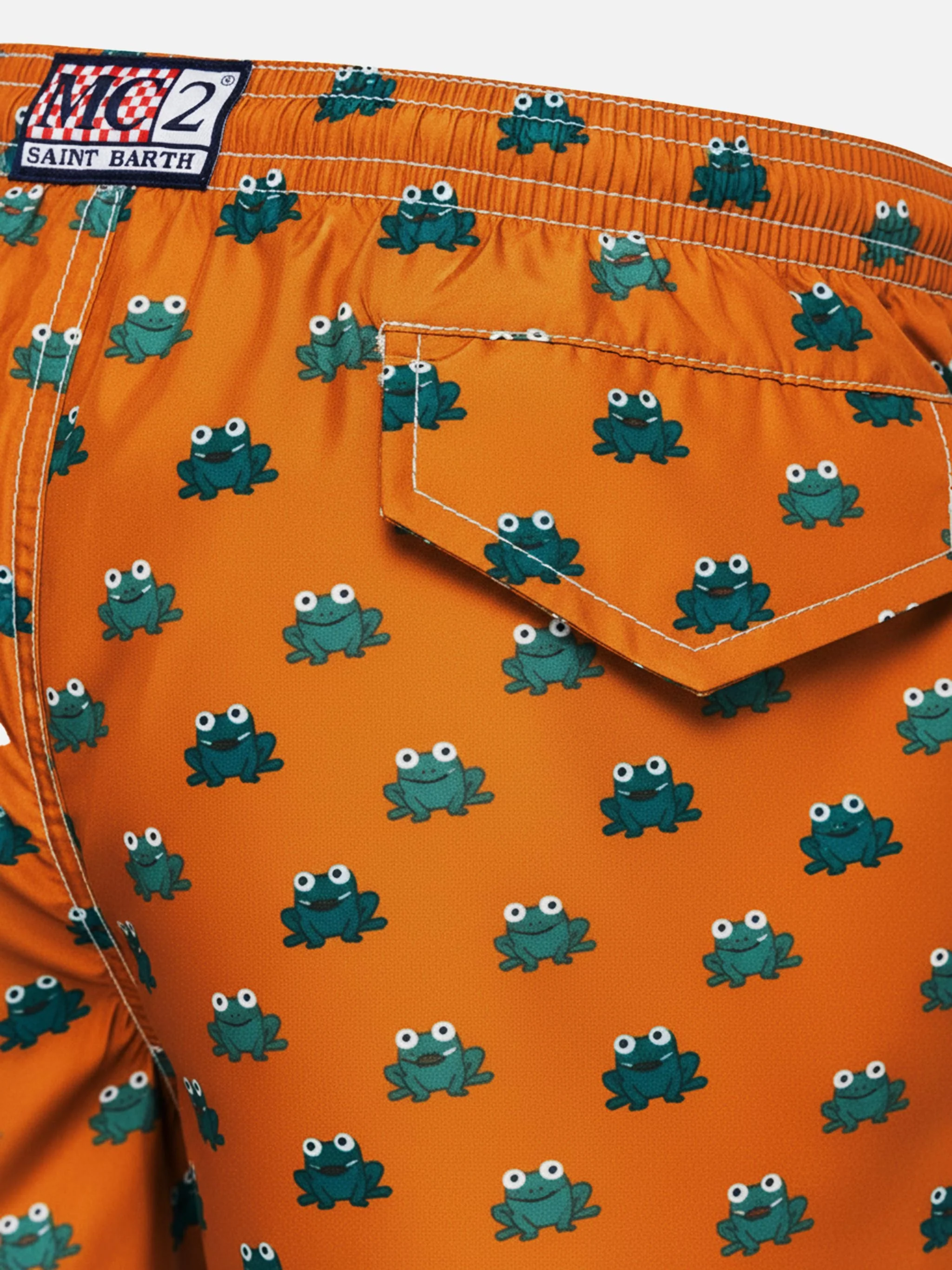 Jean Lighting 70 lightweight swim shorts with frogs print - Image 3