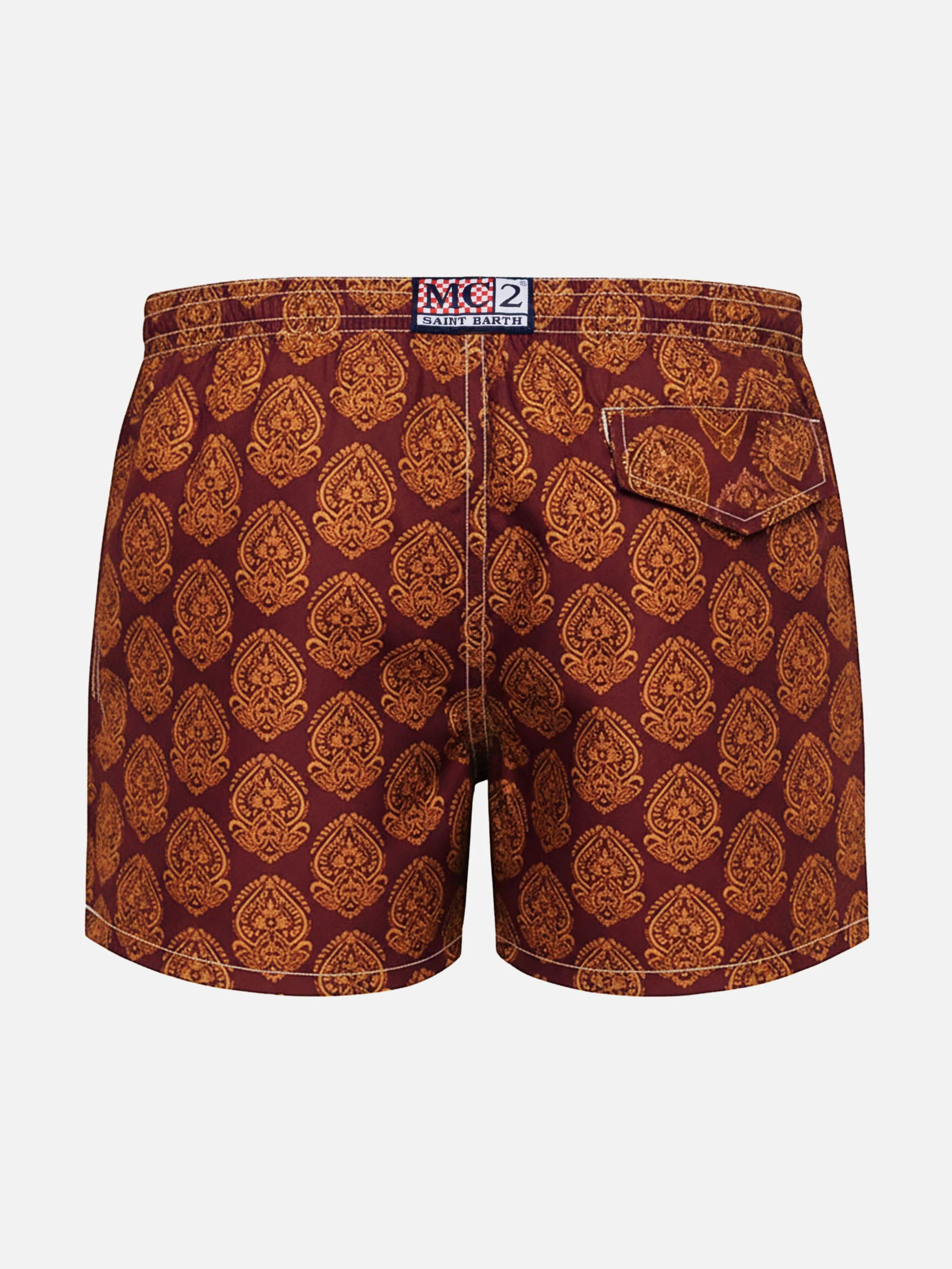 Jean Lighting 70 lightweight swim shorts with indian print - Image 2