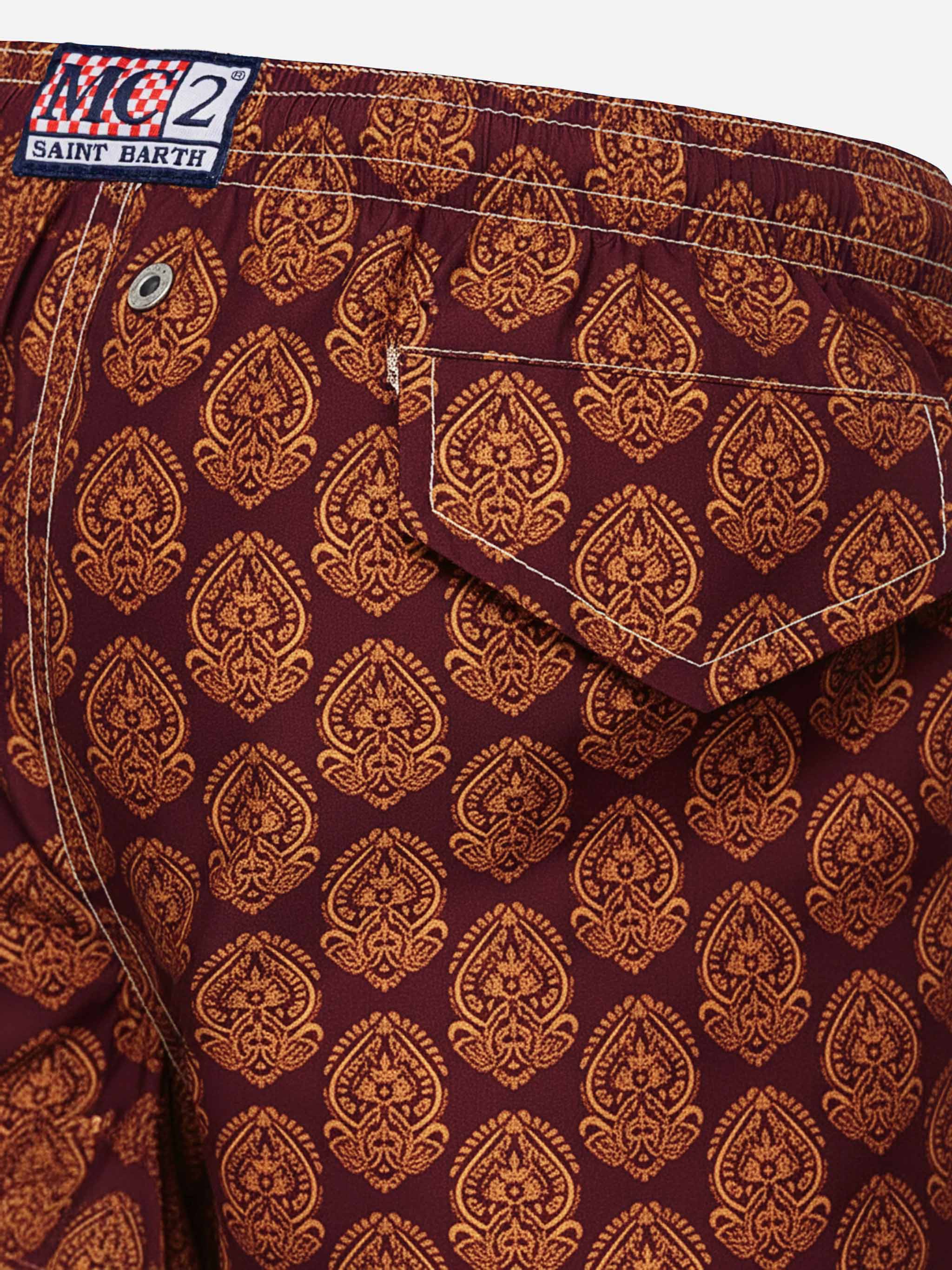Jean Lighting 70 lightweight swim shorts with indian print - Image 3