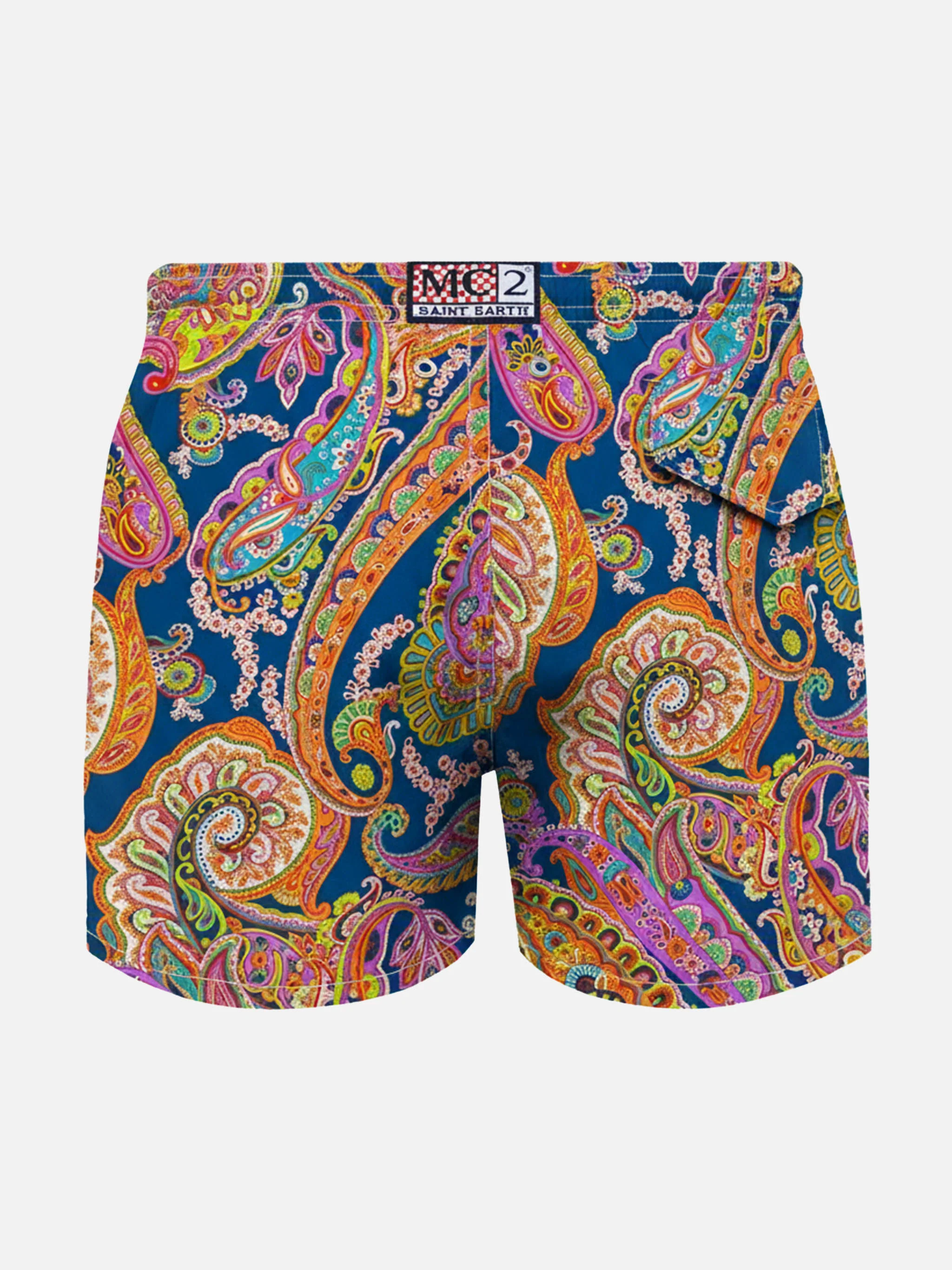 Jean Lighting 70 lightweight swim shorts with paisley print - Image 2