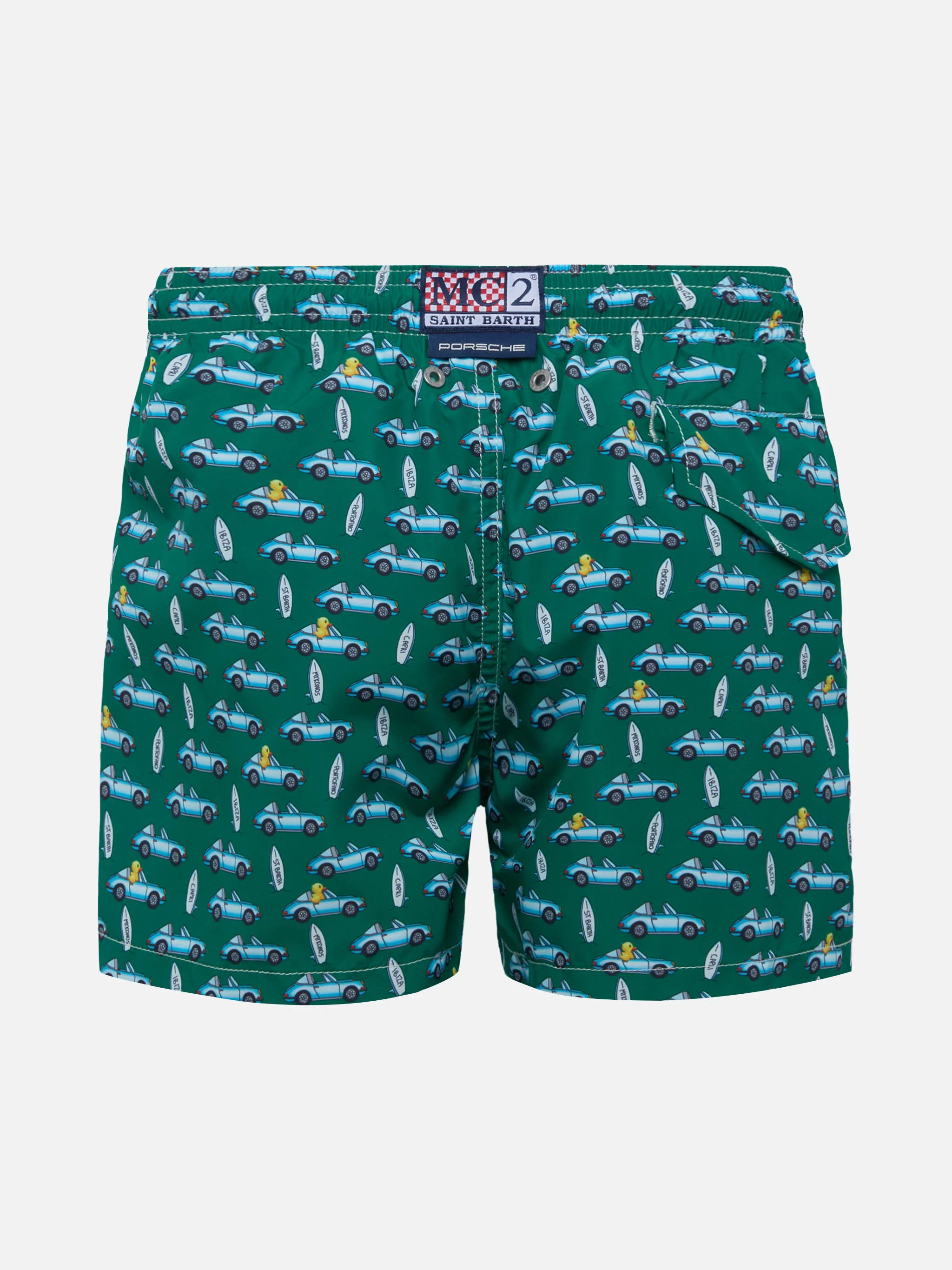 Jean Lighting lightweight fabric swim shorts with Porsche print | PORSCHE SPECIAL EDITION - Image 2