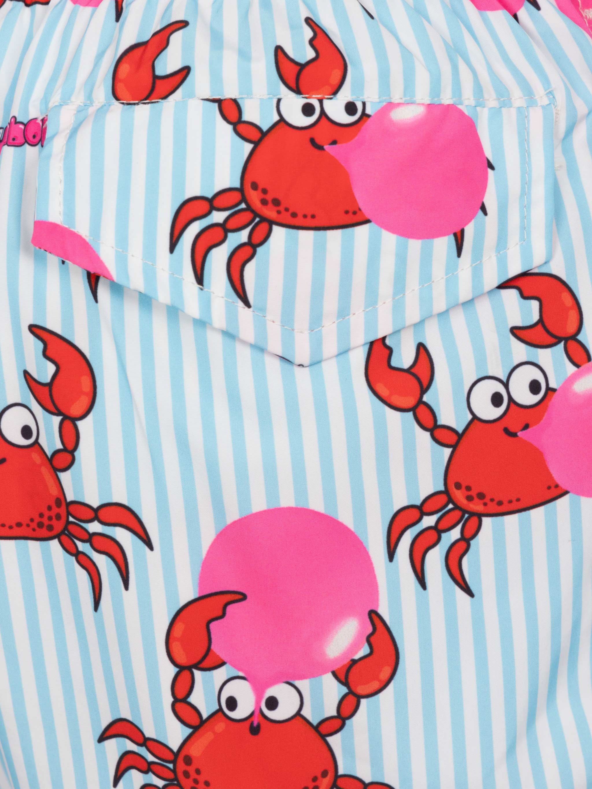 Jean Lighting lightweight fabric swim shorts with Big Babol crab print|BIG BABOL SPECIAL EDITION - Image 3