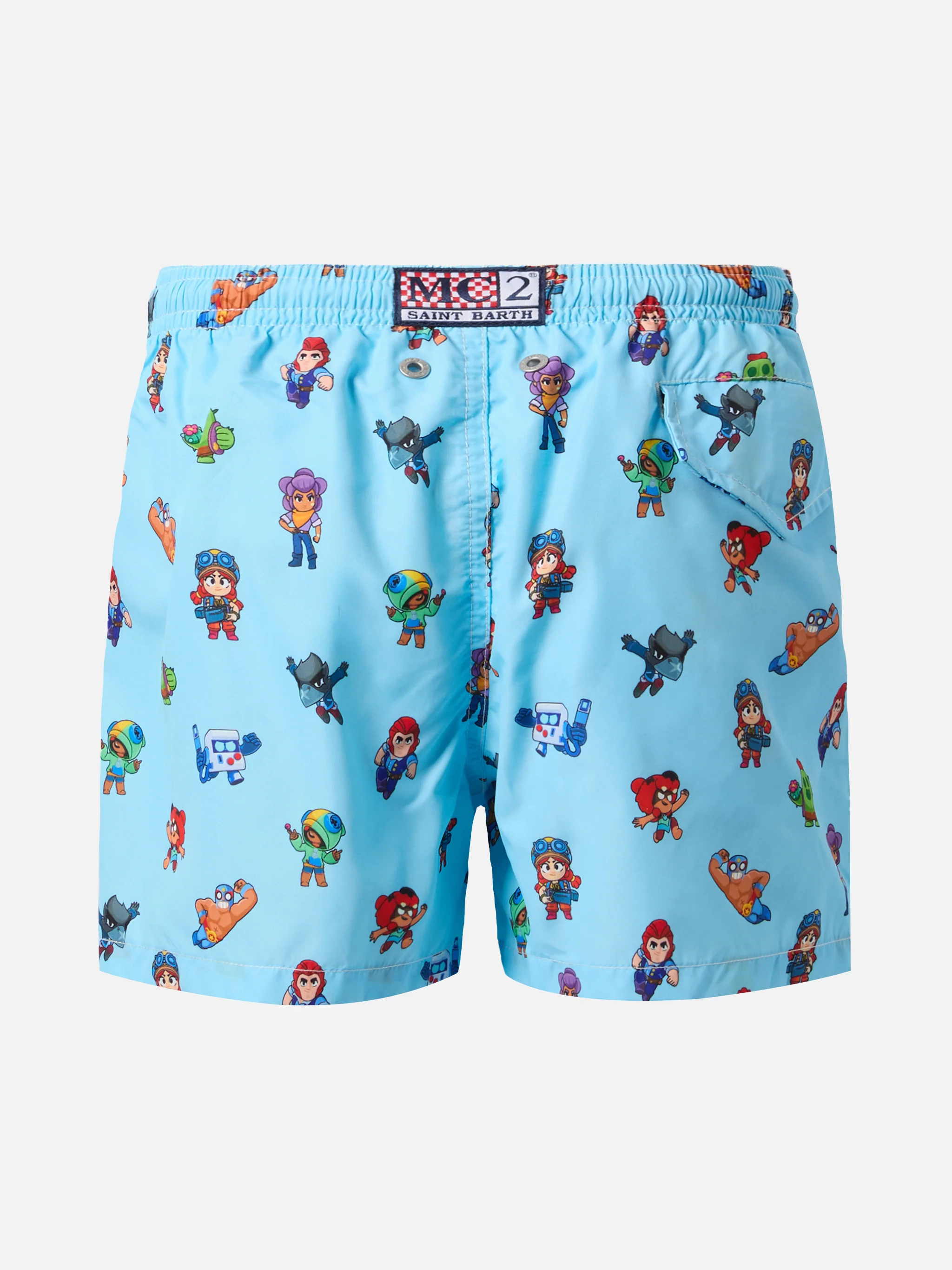 Jean Lighting lightweight fabric swim shorts with Brawl Stars print | BRAWL SPECIAL EDITION - Image 2