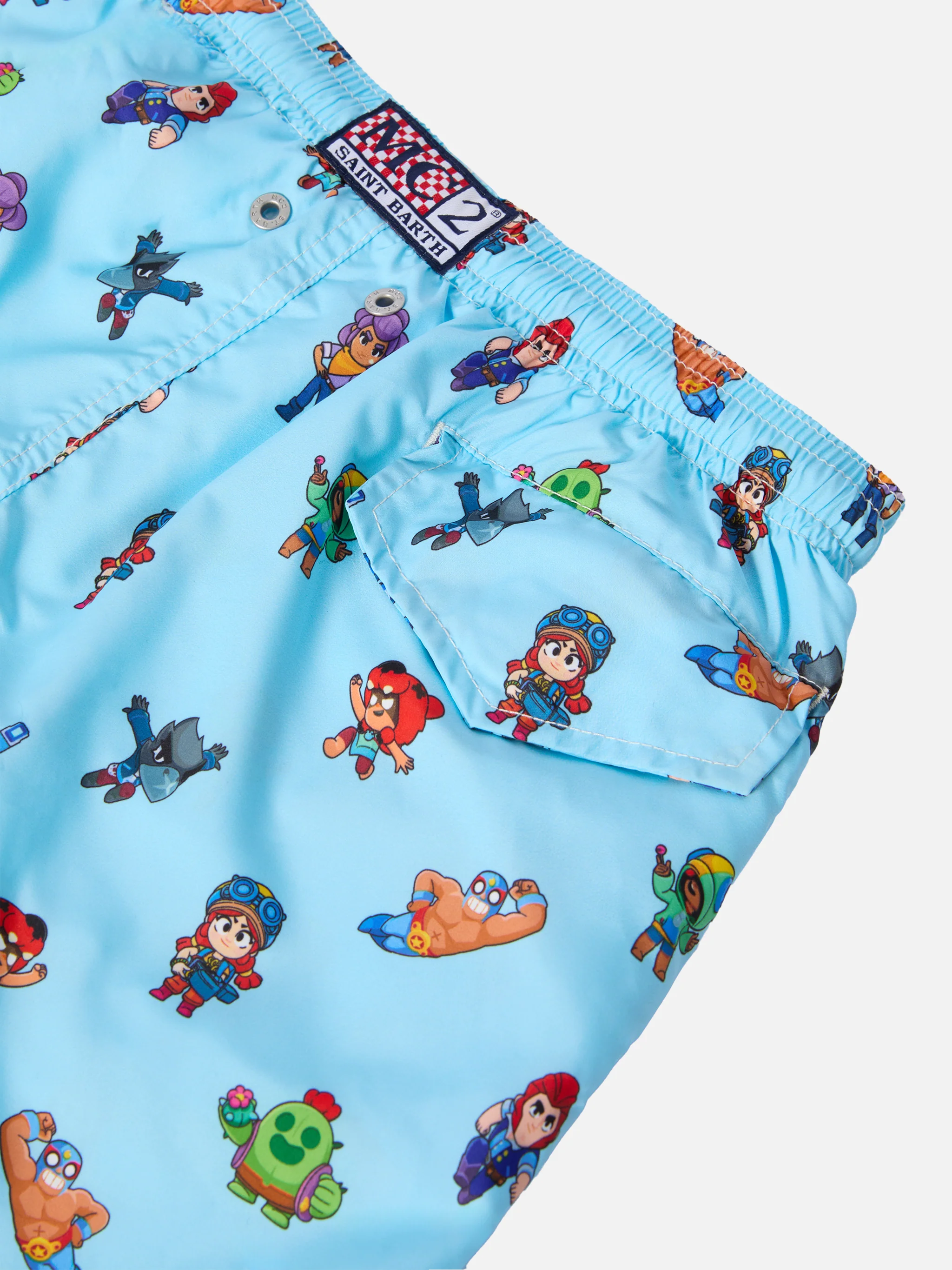 Jean Lighting lightweight fabric swim shorts with Brawl Stars print | BRAWL SPECIAL EDITION - Image 3