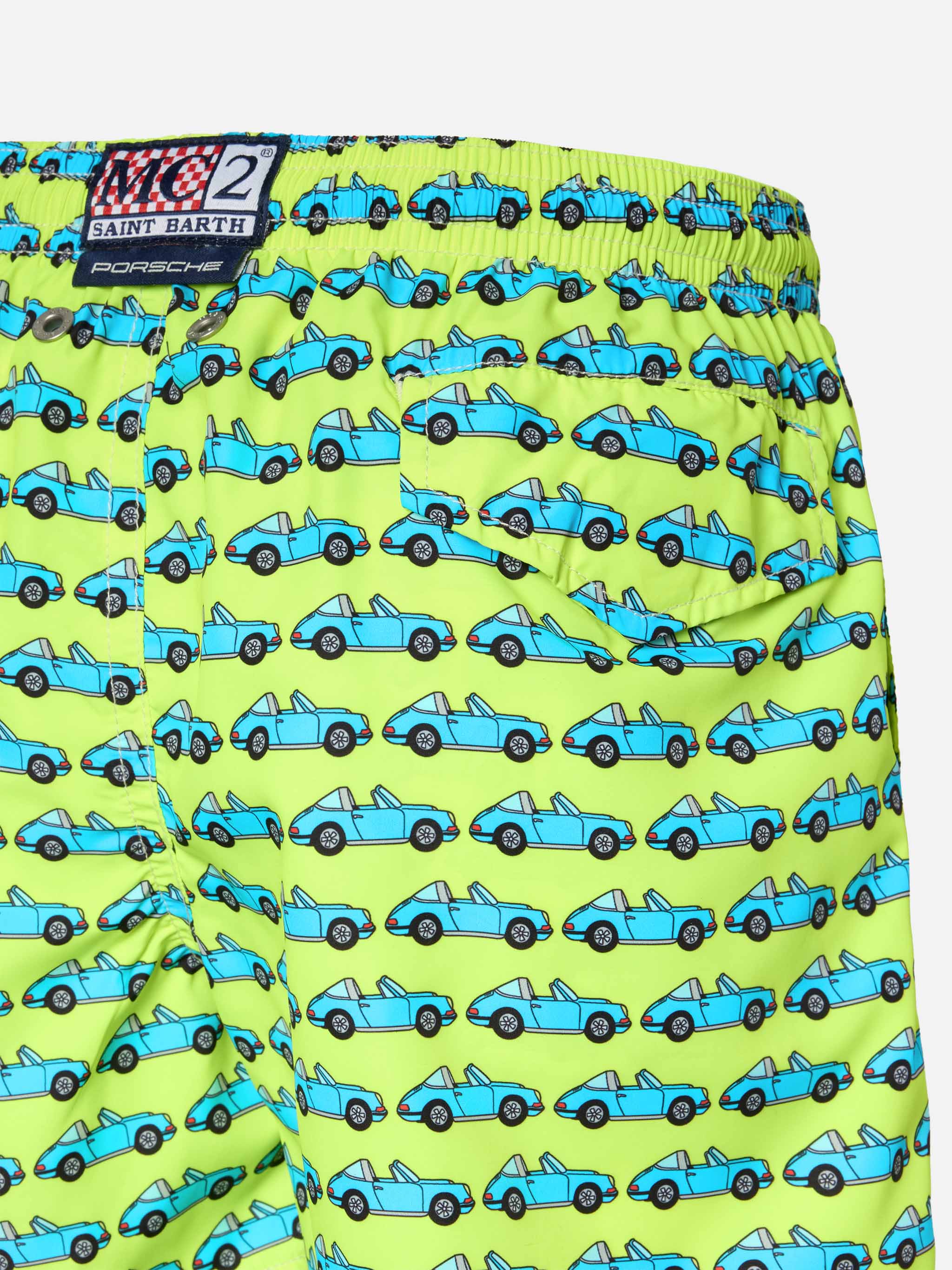 Jean Lighting lightweight fabric swim shorts with Porsche print | PORSCHE SPECIAL EDITION - Image 3