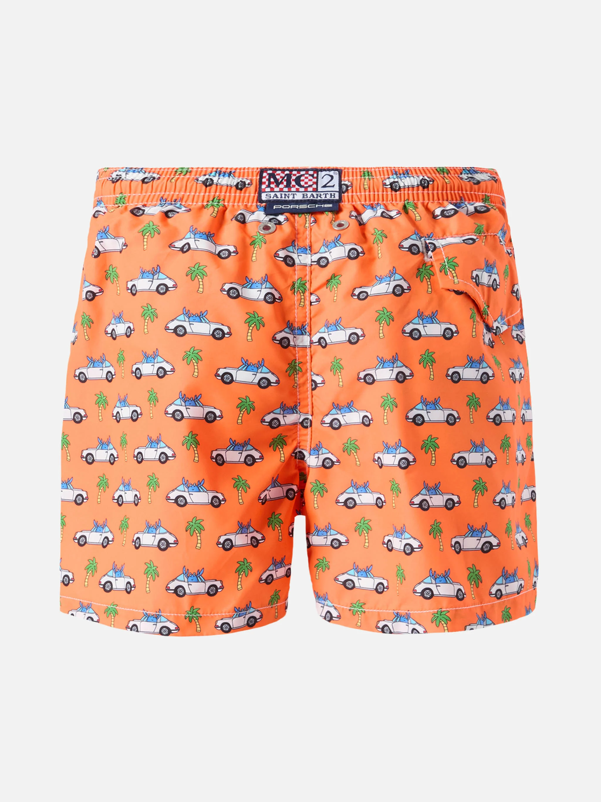 Jean Lighting lightweight fabric swim shorts with Porsche print | PORSCHE SPECIAL EDITION - Image 2