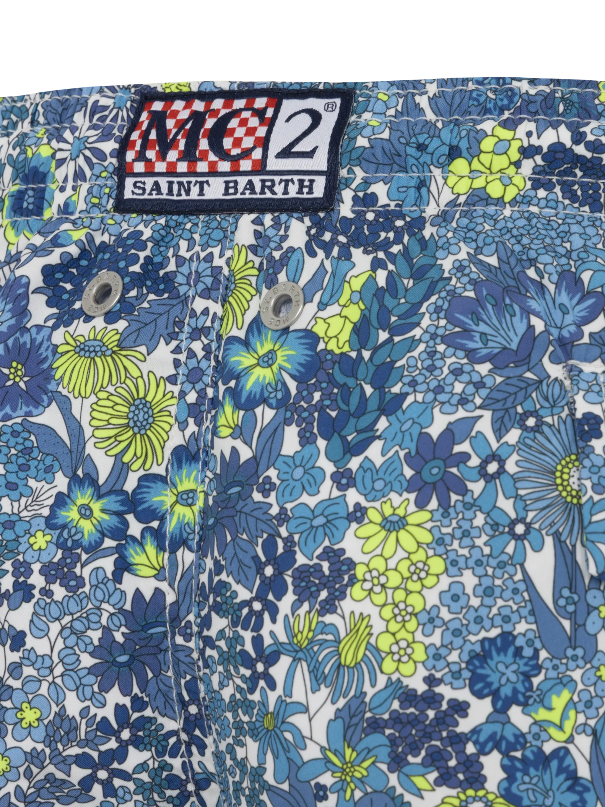Jean Lighting lightweight fabric swim shorts with Margaret Annie print | MADE WITH LIBERY FABRIC - Image 3