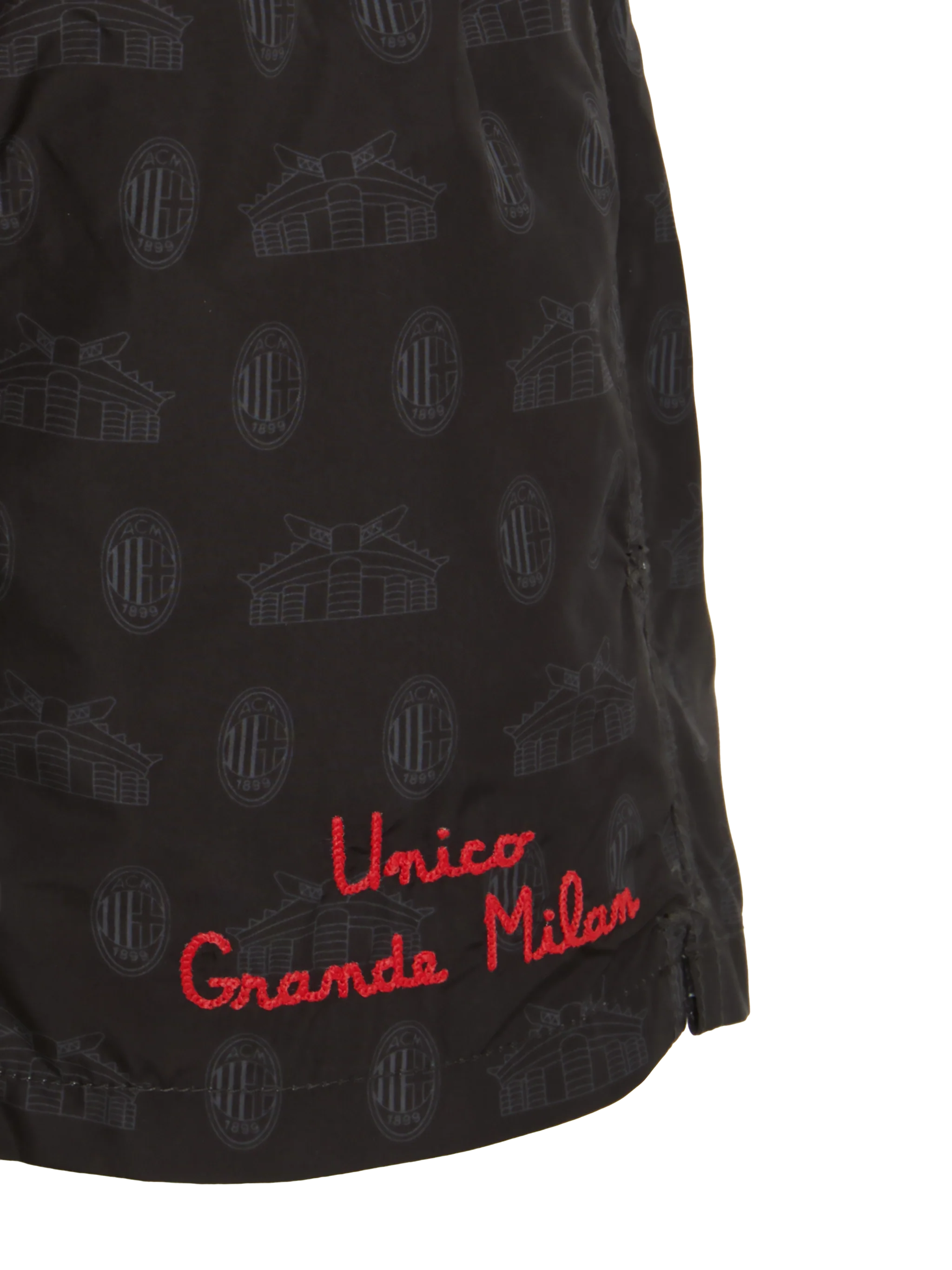 Jean Lighting lightweight fabric swim shorts with Milan logo print | AC MILAN SPECIAL EDITION - Image 3