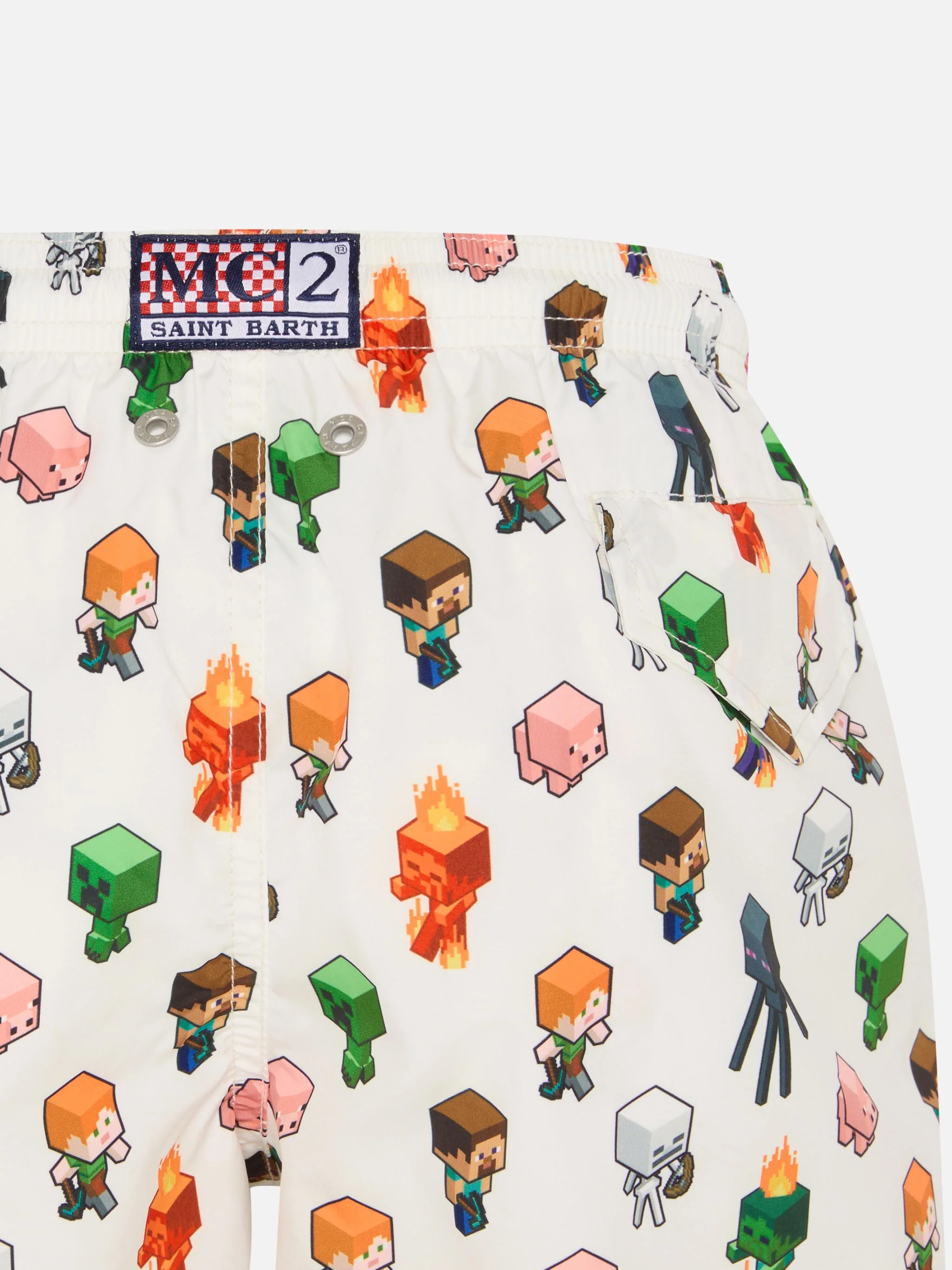Jean Lighting lightweight fabric swim shorts with Minecraft print | MINECRAFT SPECIAL EDITION - Image 3
