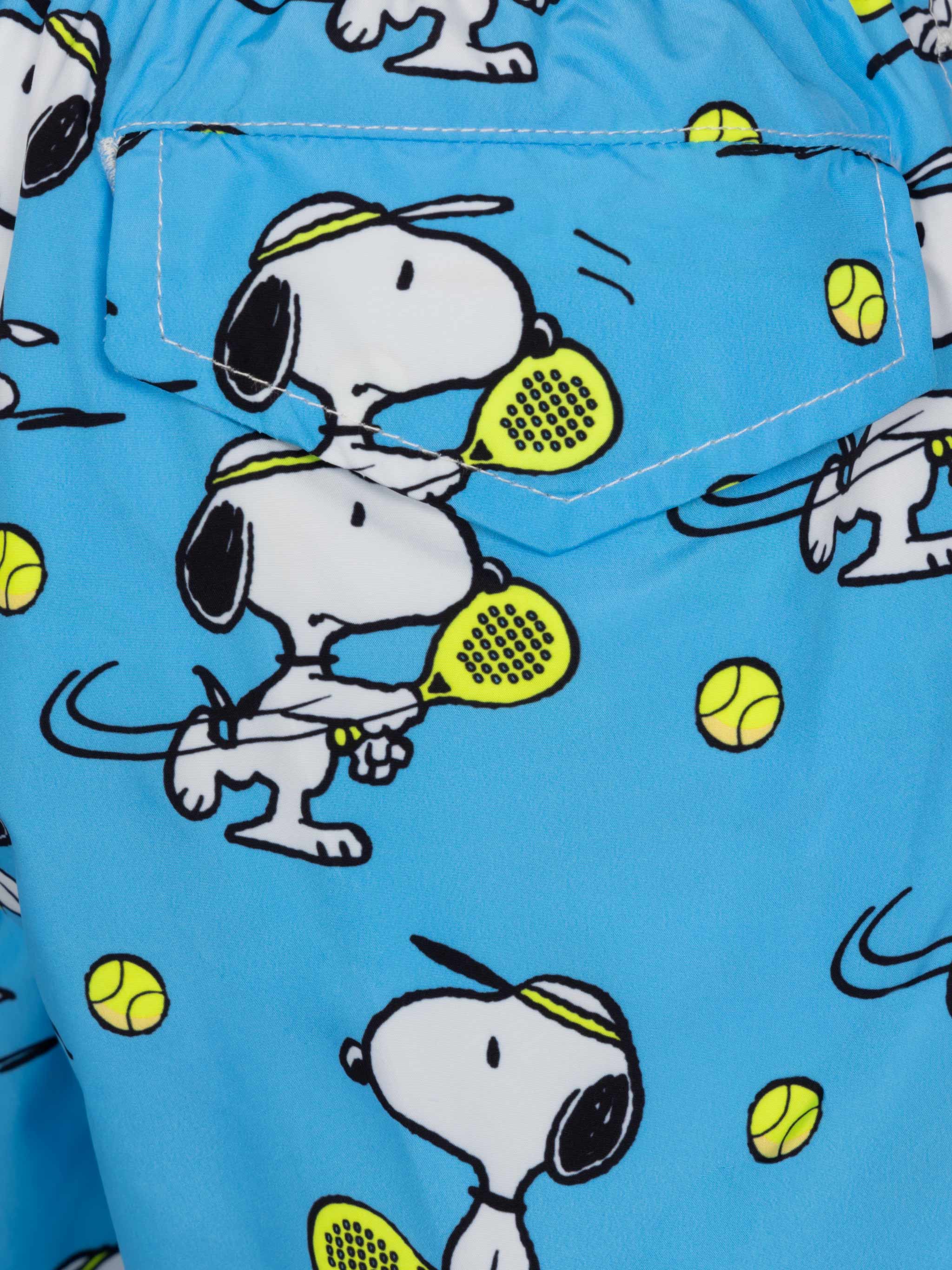 Jean Lighting lightweight fabric swim shorts with Snoopy padel player print|SNOOPY PEANUTS® SPECIAL EDITION - Image 3