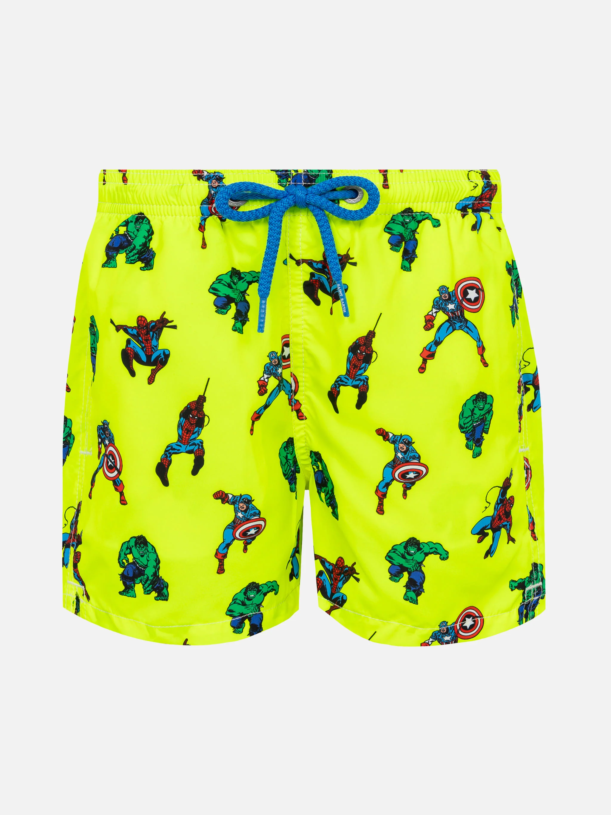 Jean Lighting lightweight fabric swim shorts with Super Heroes print | MARVEL SPECIAL EDITION