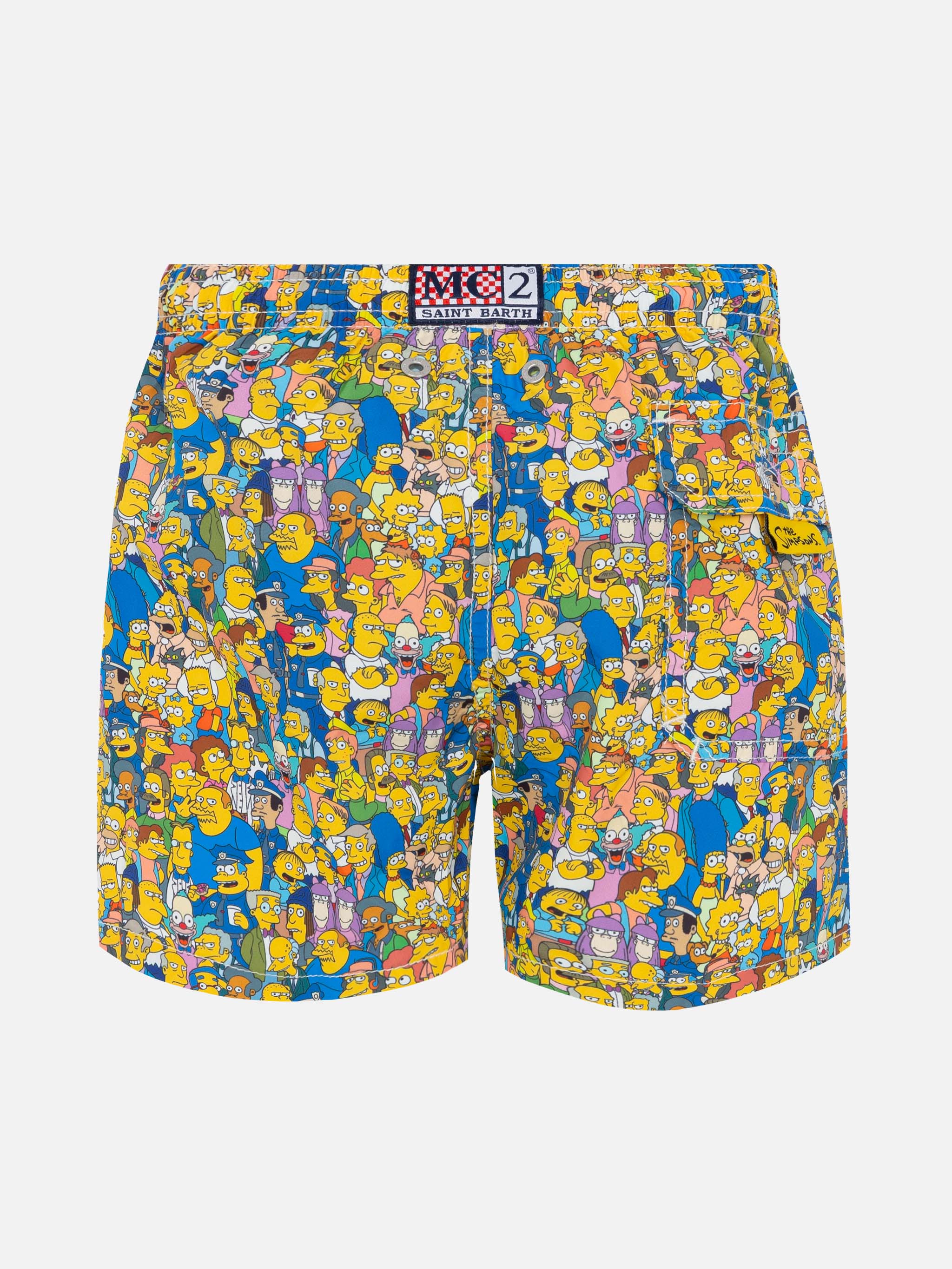 Jean Lighting lightweight fabric swim shorts with The Simpson team print | THE SIMPSON SPECIAL EDITION - Image 2