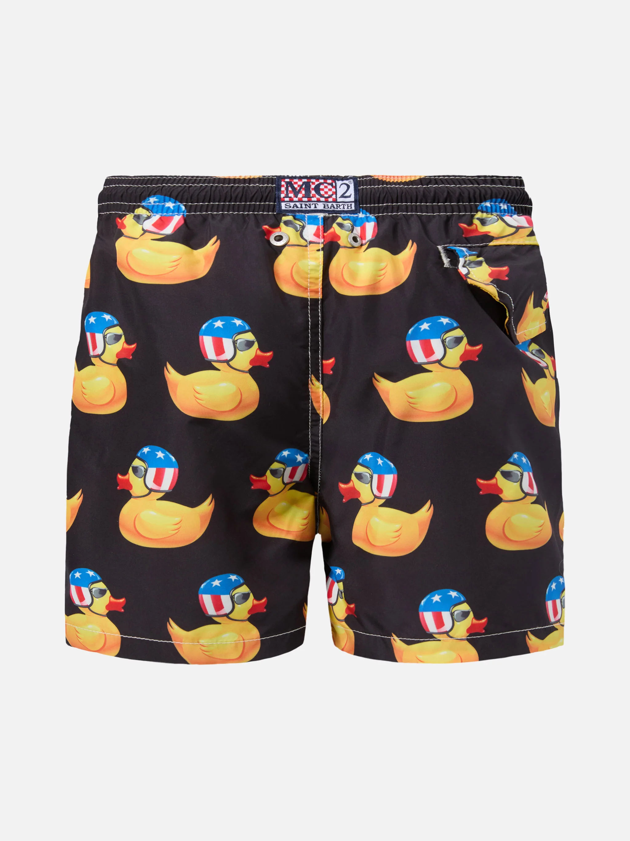 Jean Lighting lightweight fabric swim shorts withrider ducky print - Image 2