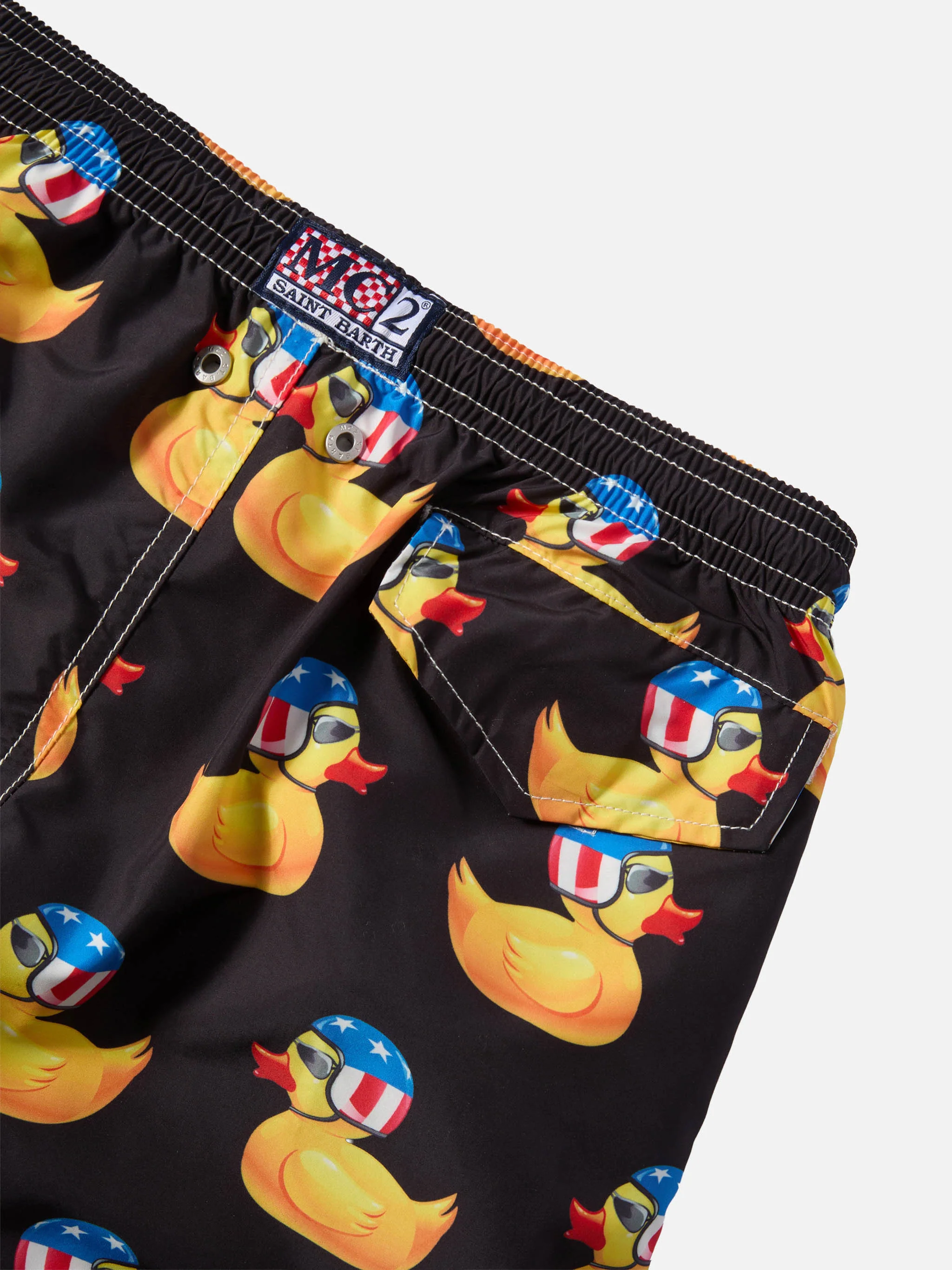 Jean Lighting lightweight fabric swim shorts withrider ducky print - Image 3