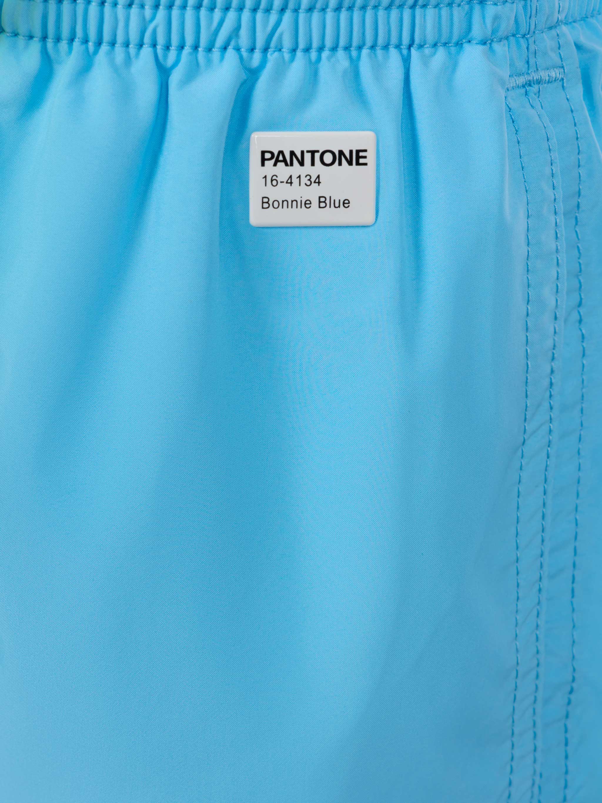 Jean Lighting Pantone lightweight aqua blue swim shorts  | PANTONE® SPECIAL EDITION - Image 3