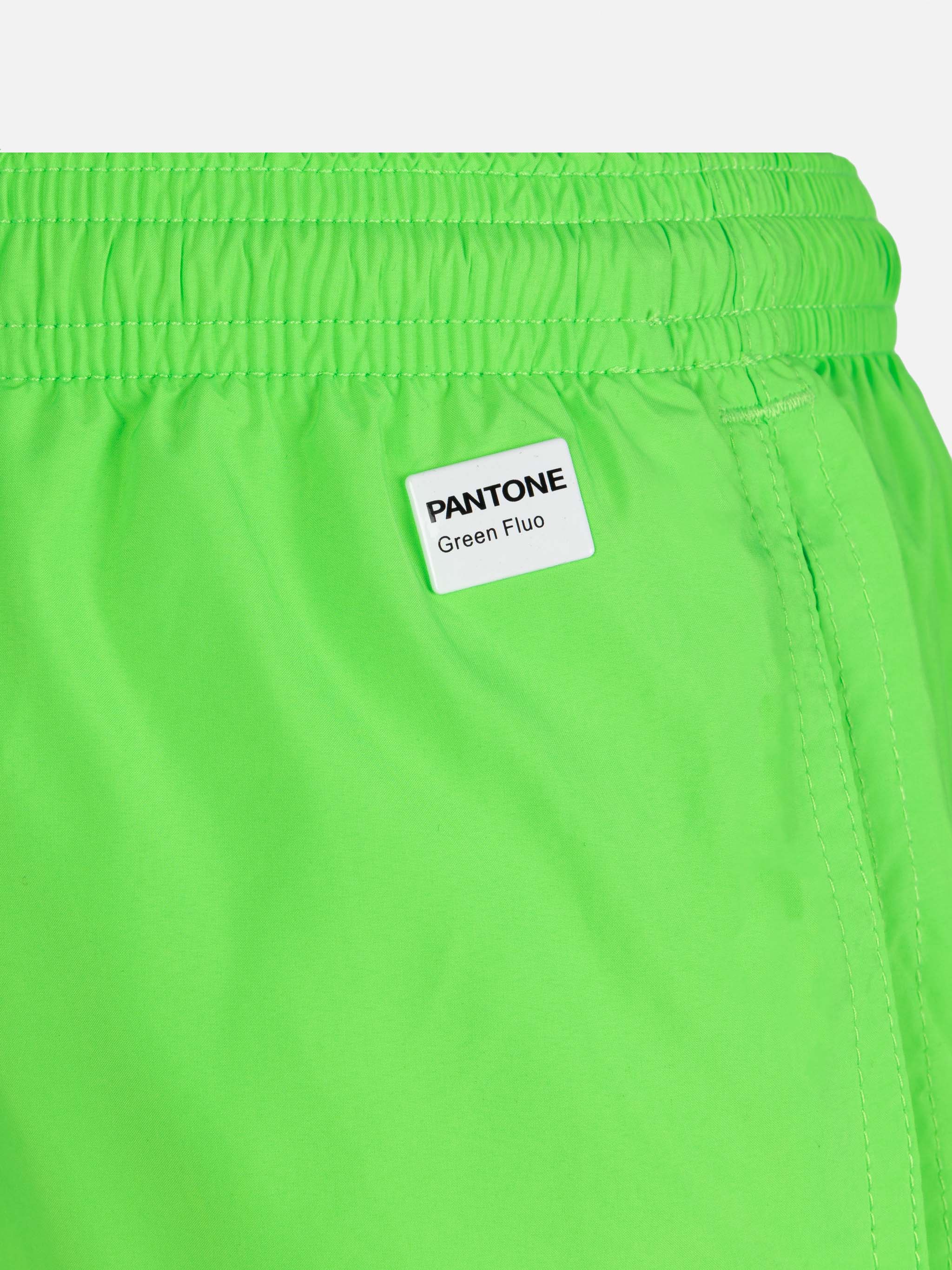 Jean Lighting Pantone lightweight fluo green swim shorts  | PANTONE® SPECIAL EDITION - Image 3