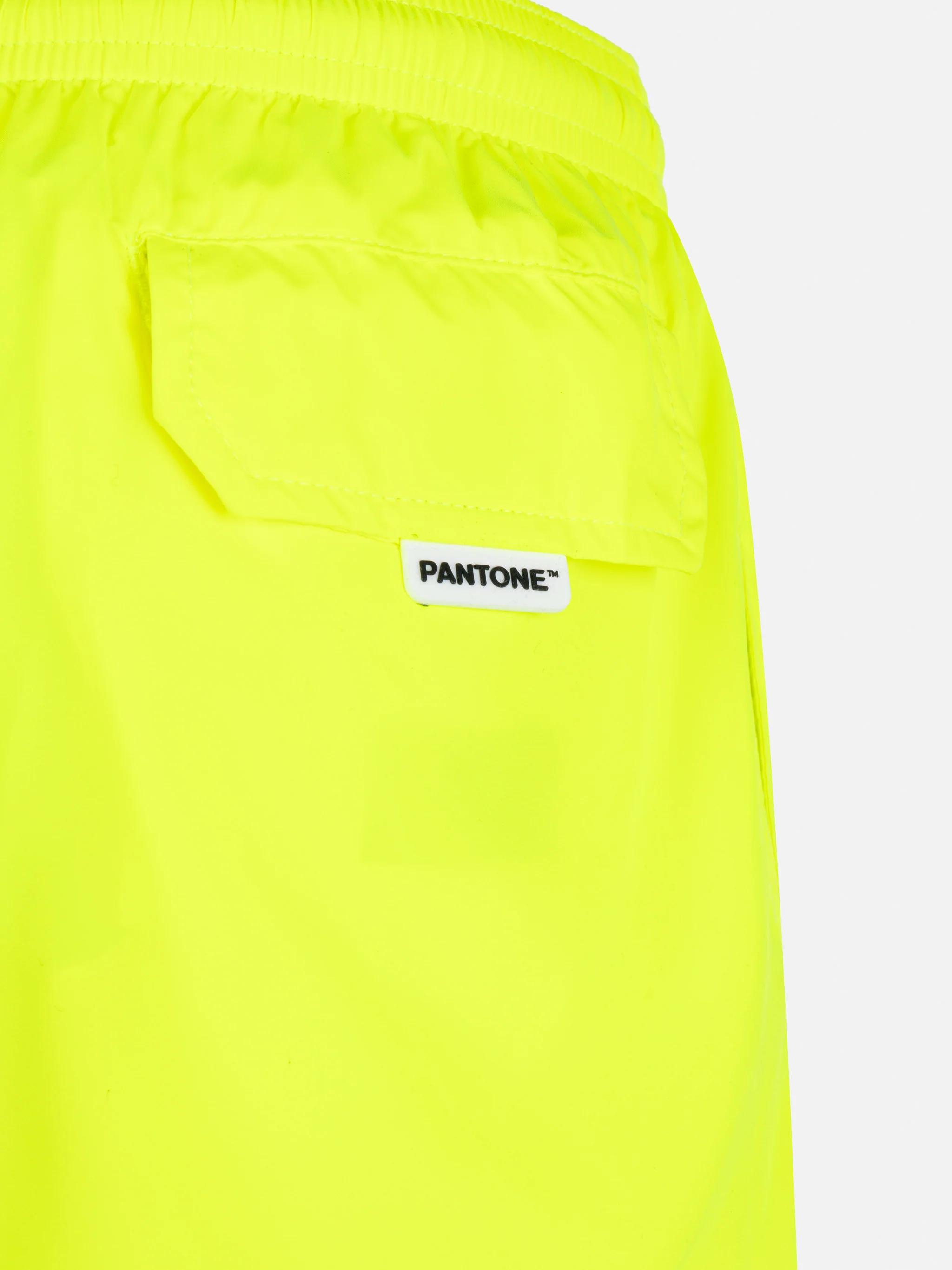 Jean Lighting Pantone lightweight fluo yellow swim shorts  | PANTONE® SPECIAL EDITION - Image 3