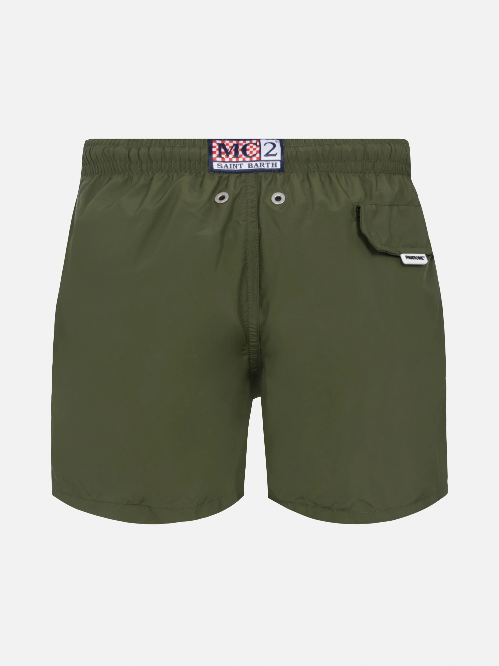 Jean Lighting Pantone lightweight military green swim shorts  | PANTONE® SPECIAL EDITION - Image 2